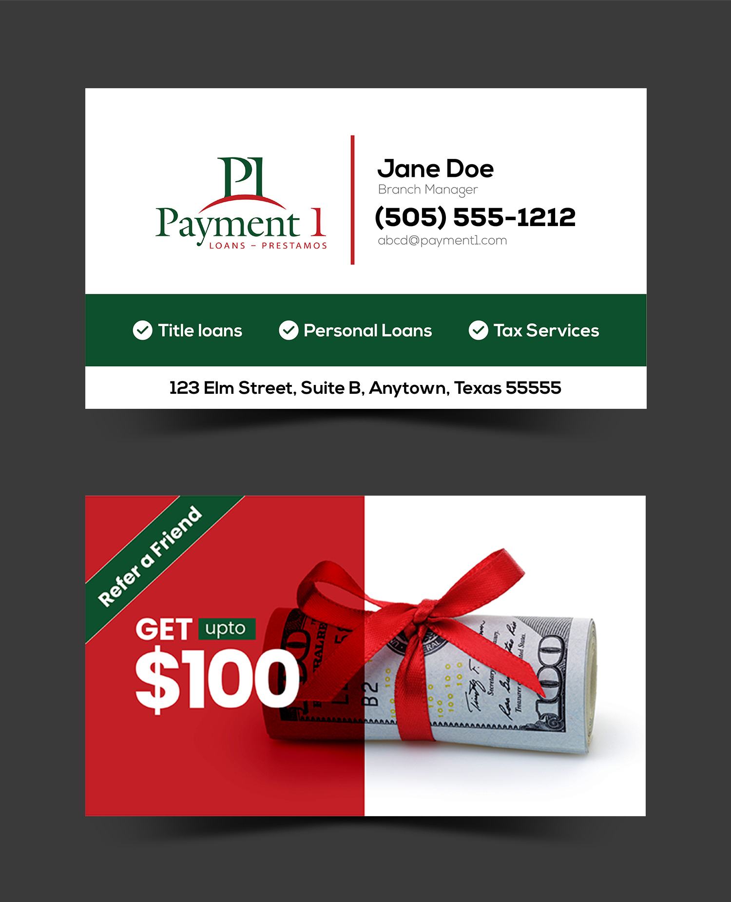 Business Card Design by Deep-Sign for Payment 1 Financial | Design #32905716