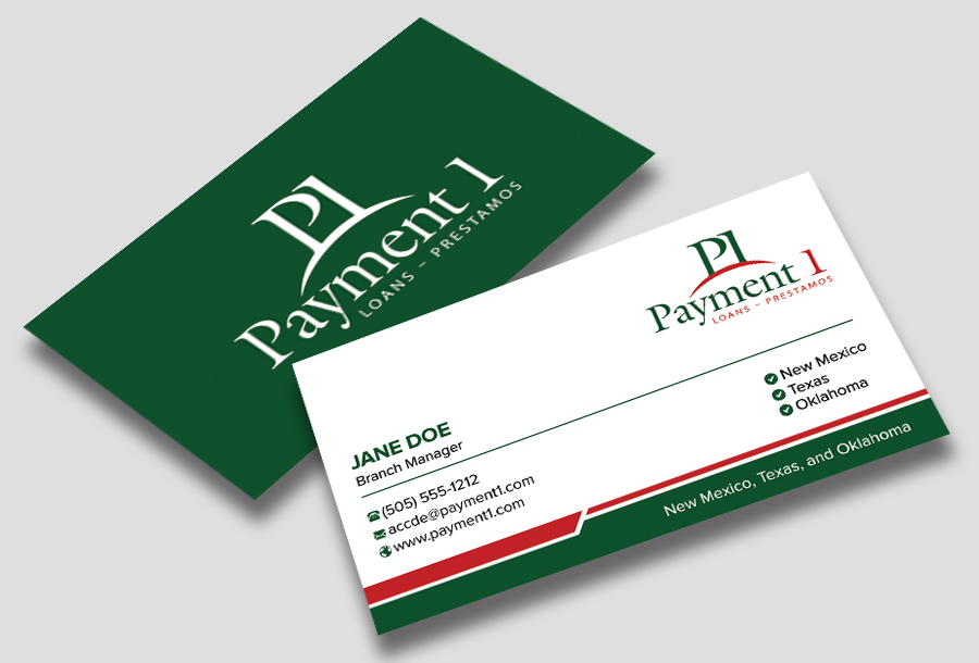 Business Card Design by Shuvo094 for Payment 1 Financial | Design #32917934