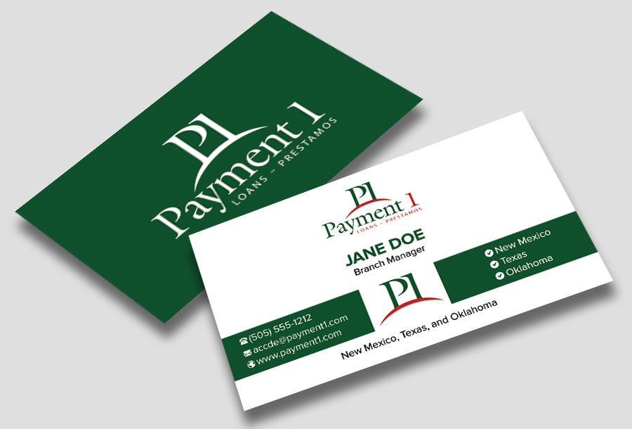 Business Card Design by Shuvo094 for Payment 1 Financial | Design #32917939
