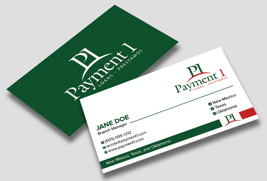 Business Card Design by Shuvo094 for Payment 1 Financial | Design #32917943