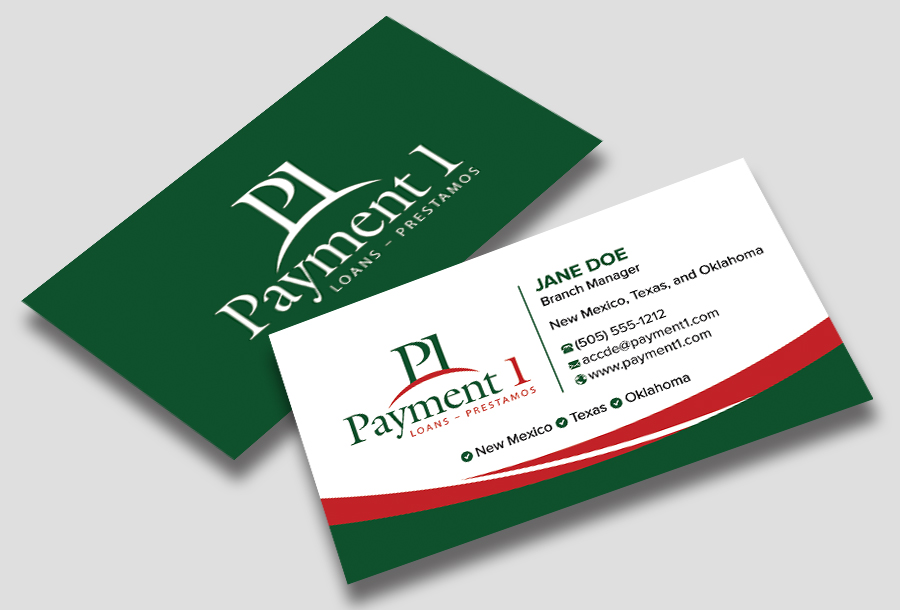 Business Card Design by Shuvo094 for Payment 1 Financial | Design #32917958