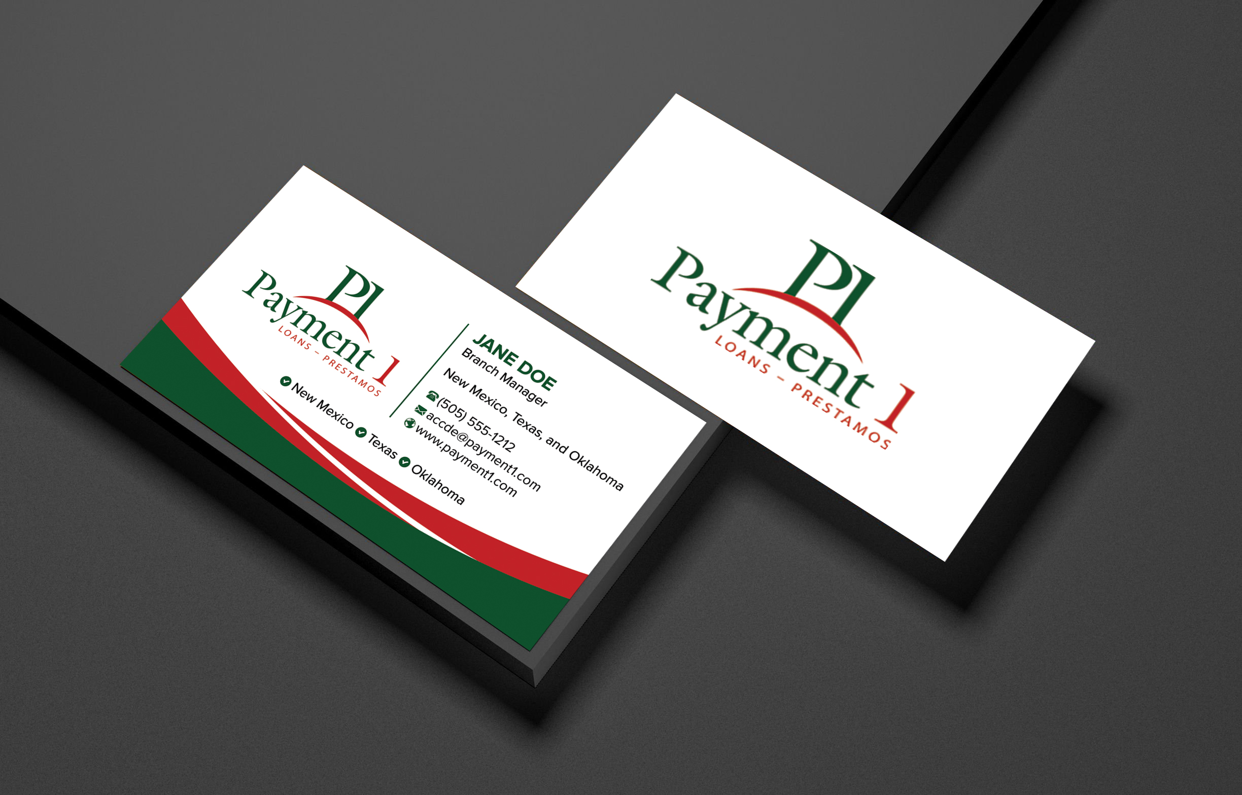 Business Card Design by Shuvo094 for Payment 1 Financial | Design #32917959