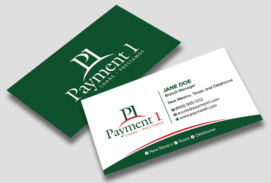 Business Card Design by Shuvo094 for Payment 1 Financial | Design #32917961