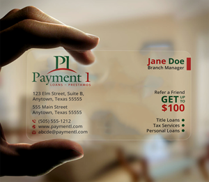 Business Card Design by DesignerShahadat for Payment 1 Financial | Design: #32603892