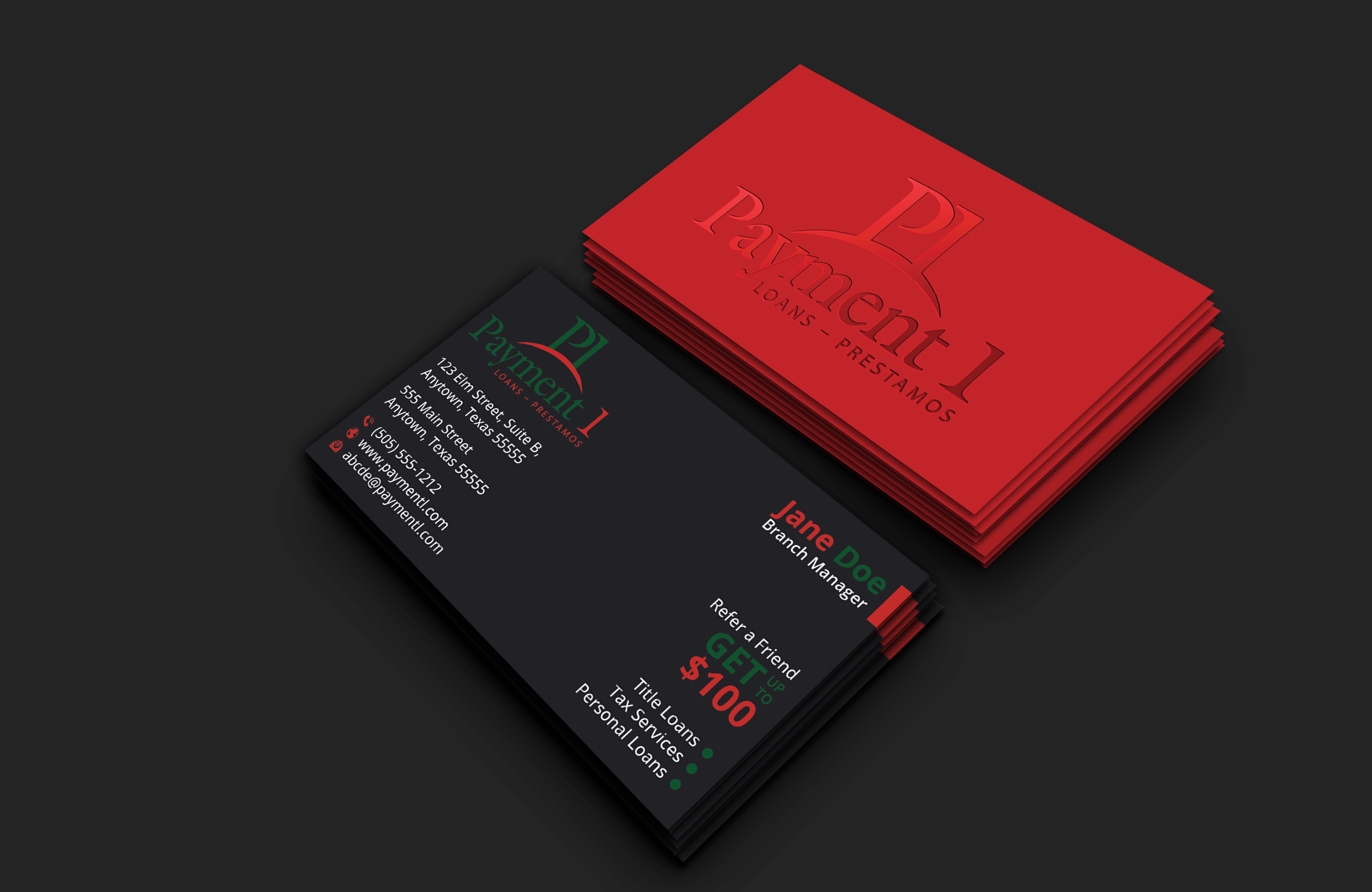 Business Card Design by DesignerShahadat for Payment 1 Financial | Design #32603900