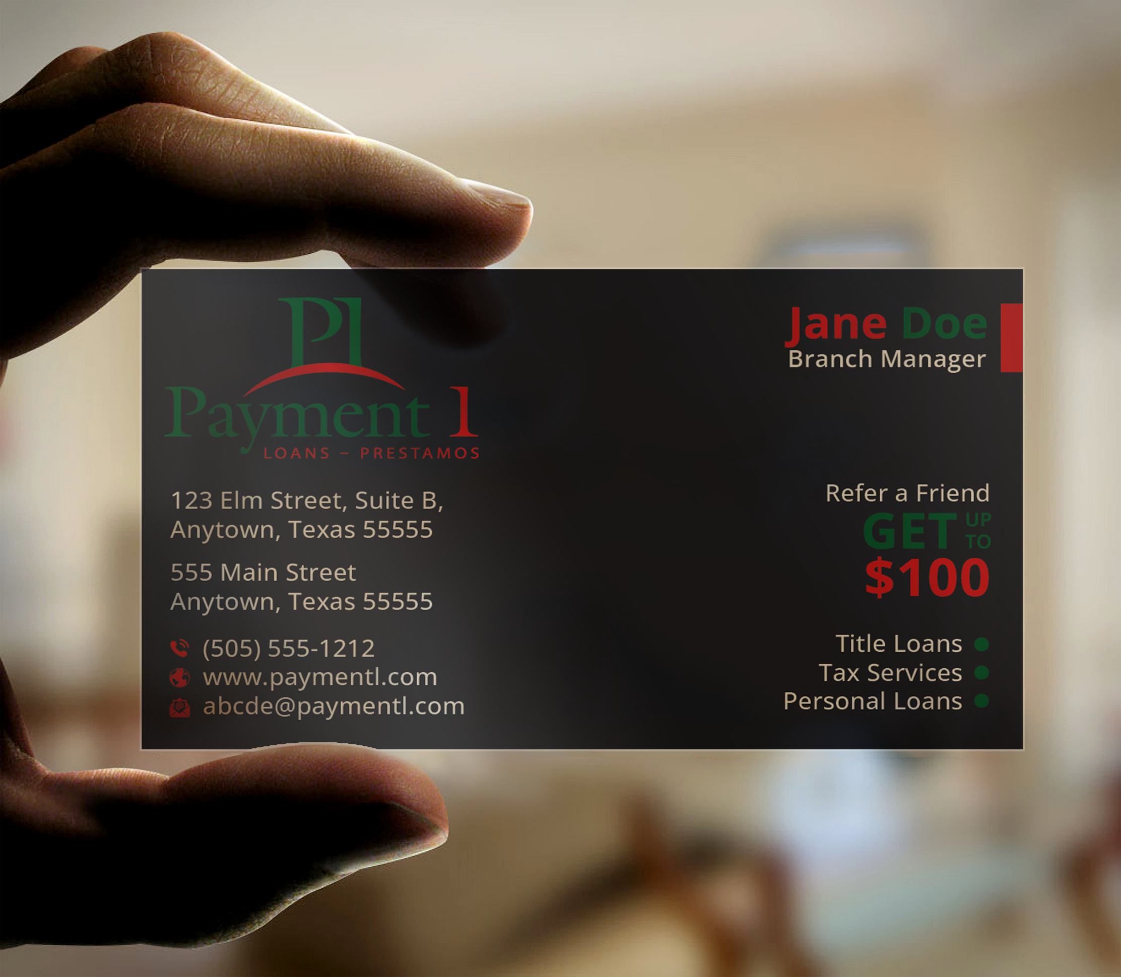 Business Card Design by DesignerShahadat for Payment 1 Financial | Design #32603908