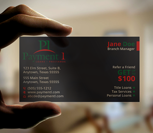 Business Card Design by DesignerShahadat for Payment 1 Financial | Design: #32603908