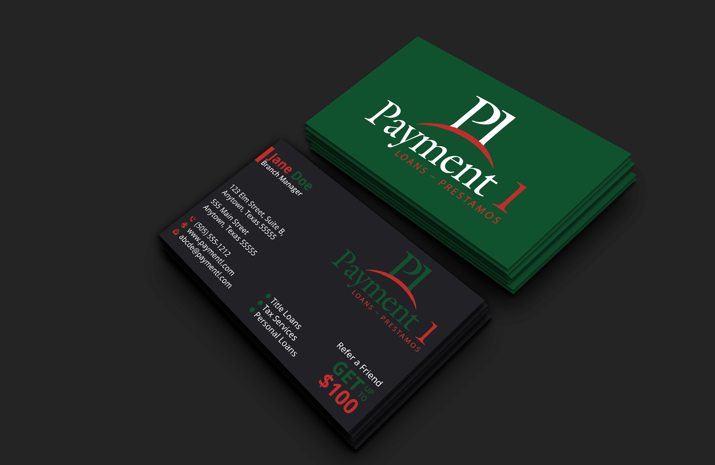 Design de Carte de Visite par DesignerShahadat pour Payment 1 Financial | Design #32603966