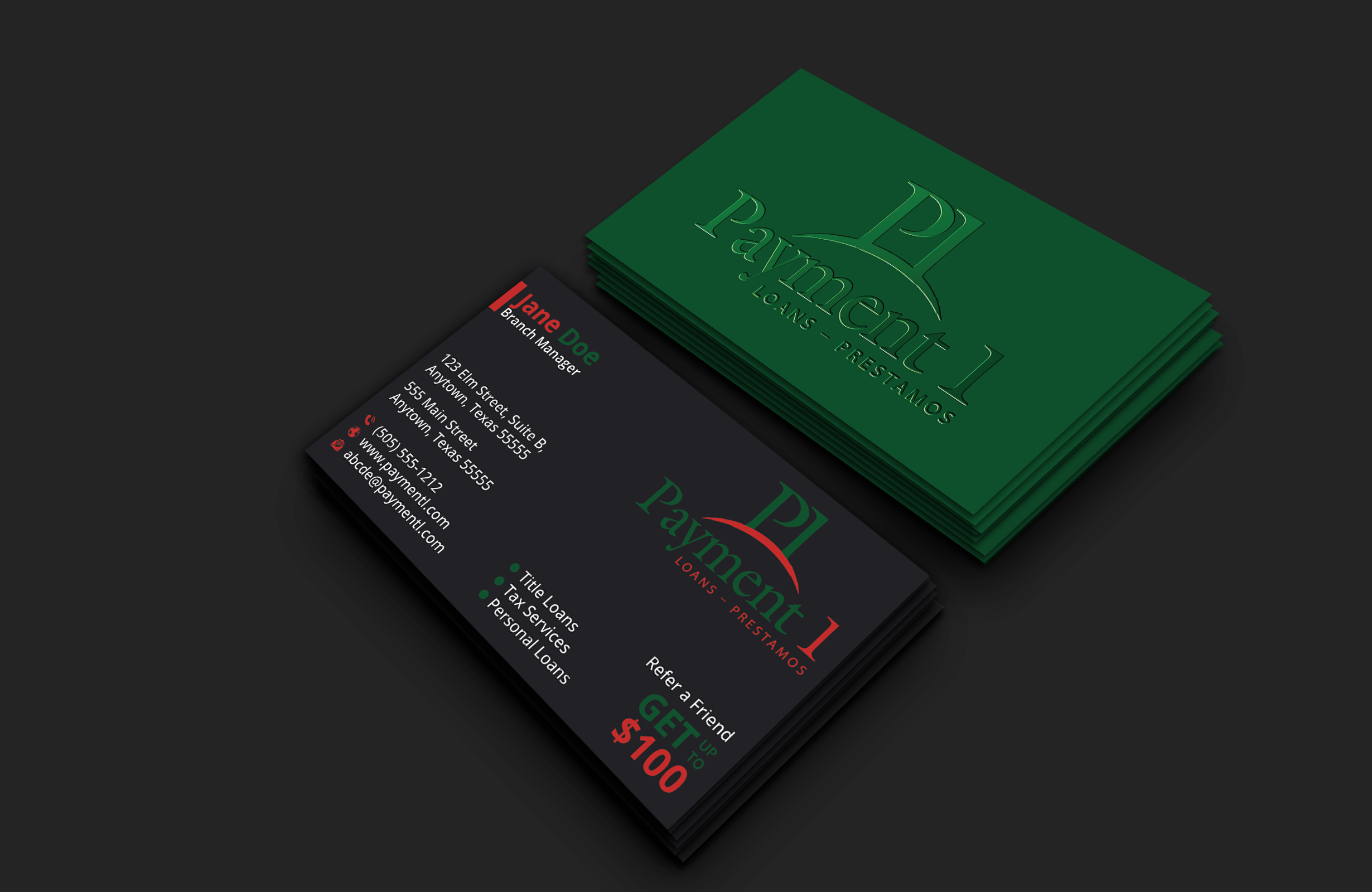 Business Card Design by DesignerShahadat for Payment 1 Financial | Design #32603968