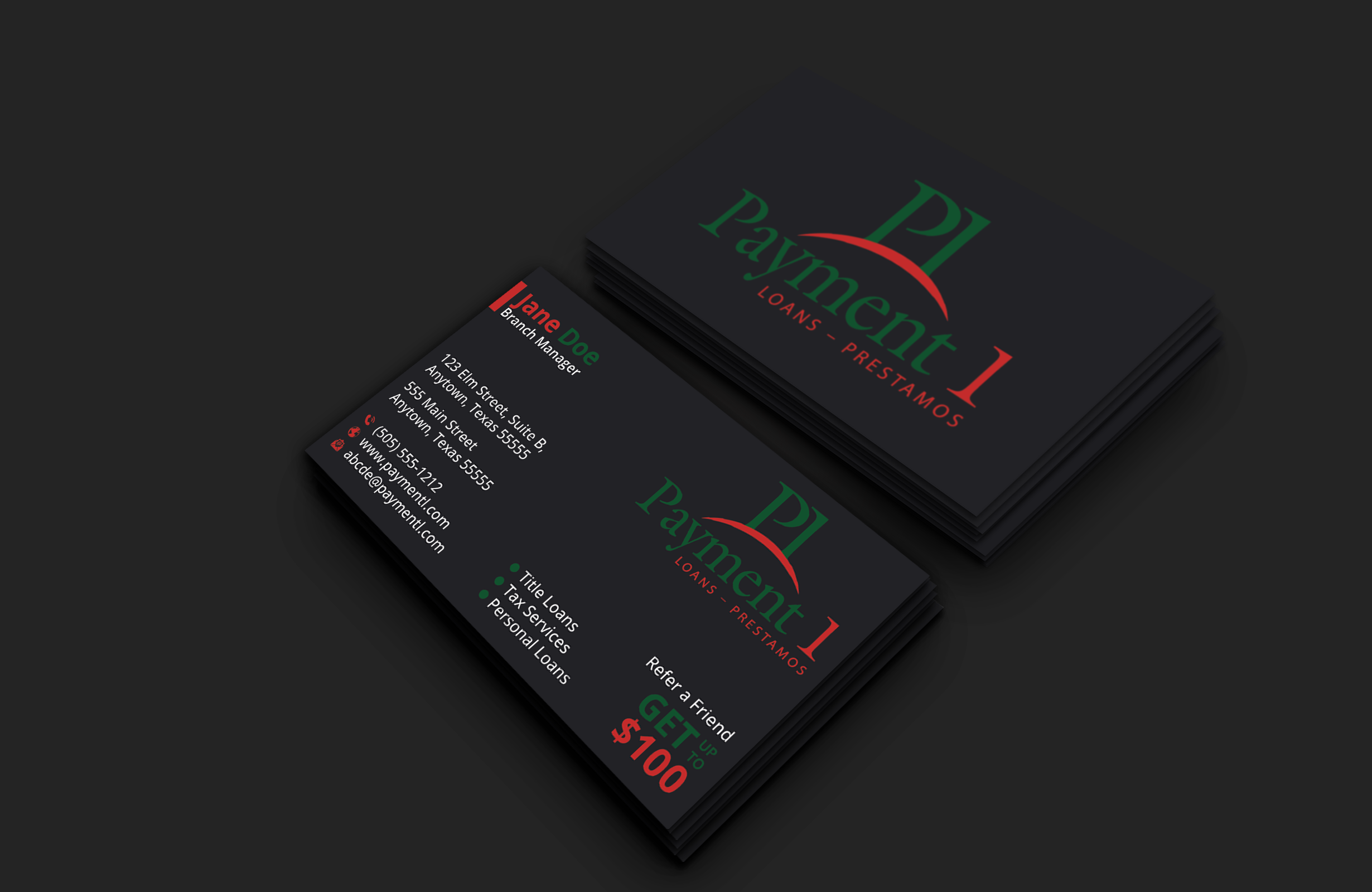 Business Card Design by DesignerShahadat for Payment 1 Financial | Design #32603969