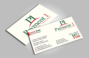 Visitenkarten-Design von DesignerShahadat für Payment 1 Financial | Design: #32603972