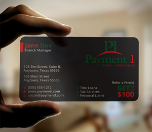 Visitenkarten-Design von DesignerShahadat für Payment 1 Financial | Design: #32603973