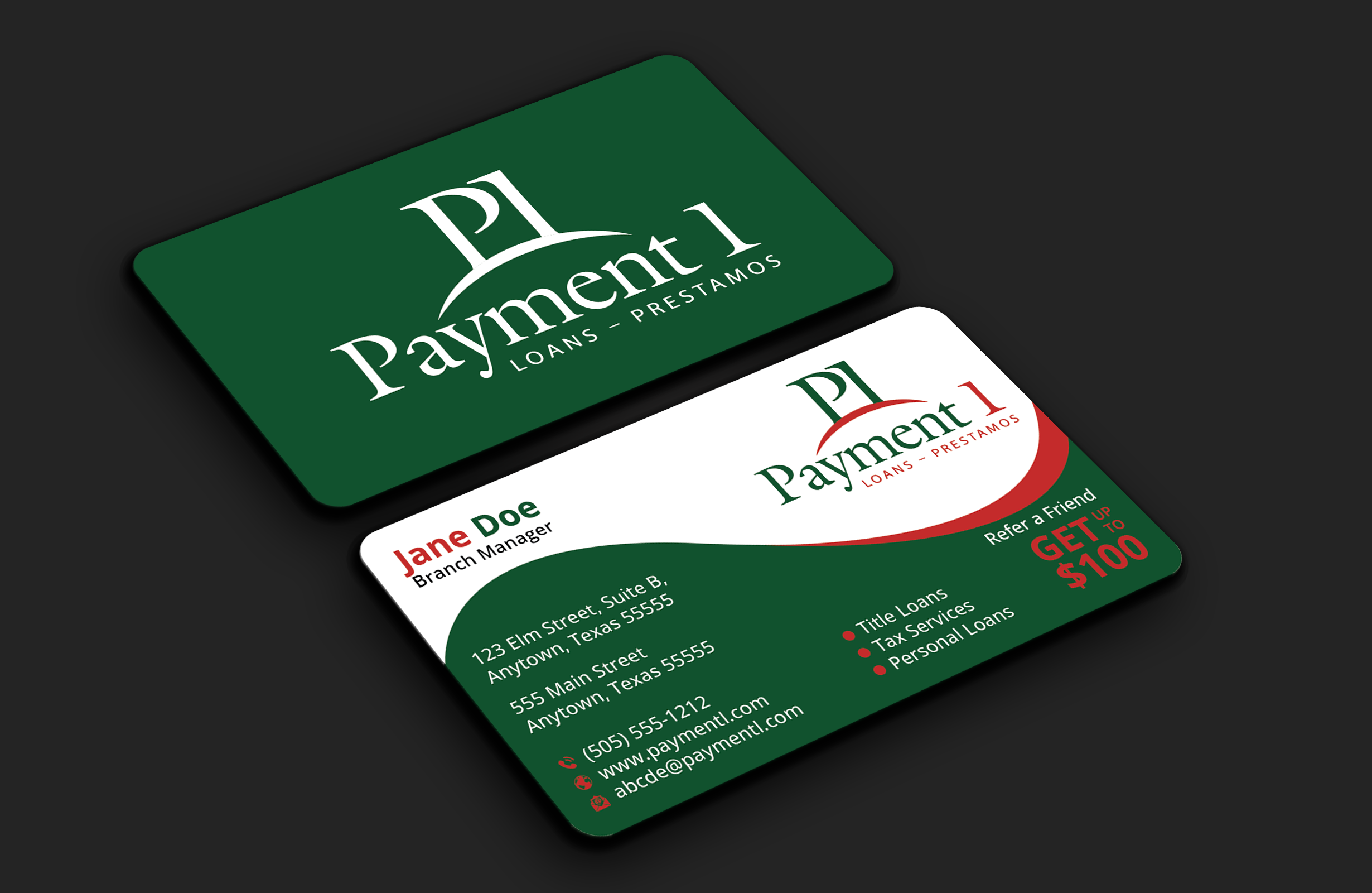Business Card Design by DesignerShahadat for Payment 1 Financial | Design #32605321