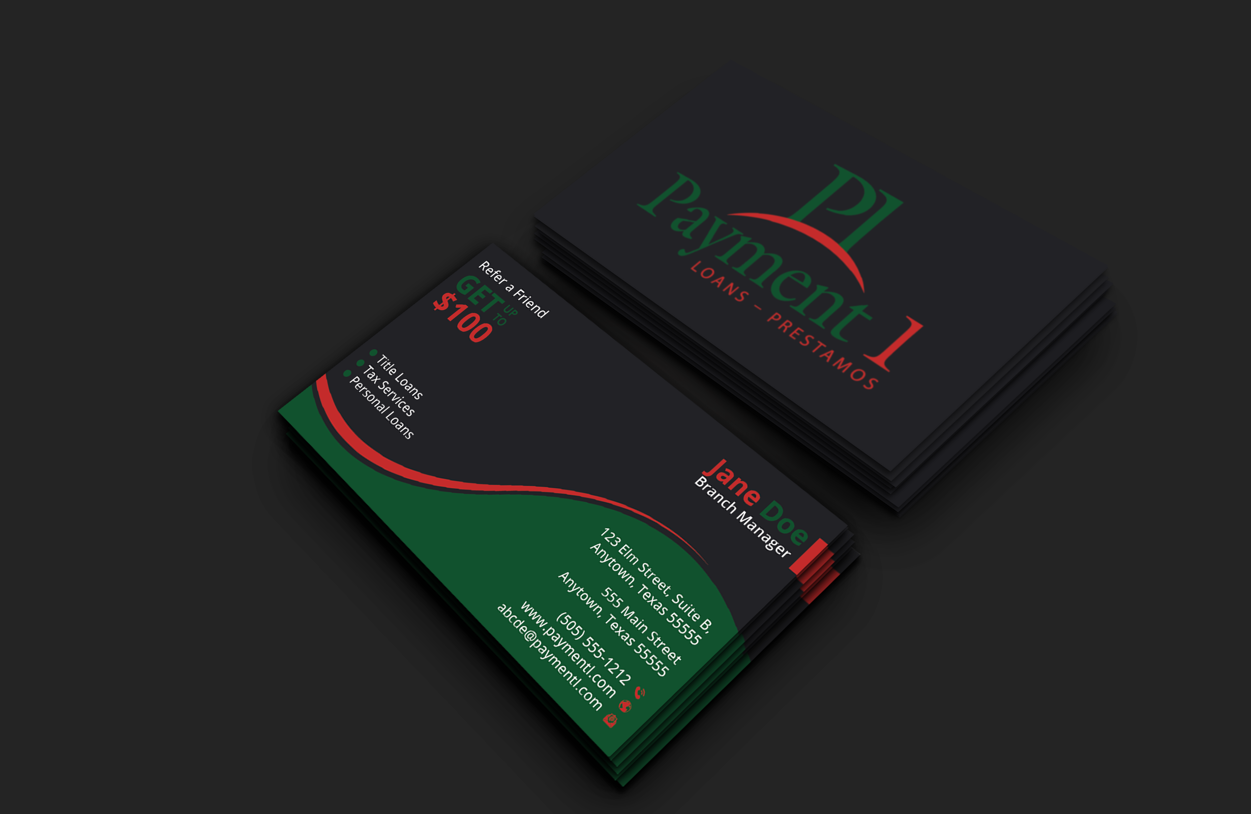 Business Card Design by DesignerShahadat for Payment 1 Financial | Design #32605383