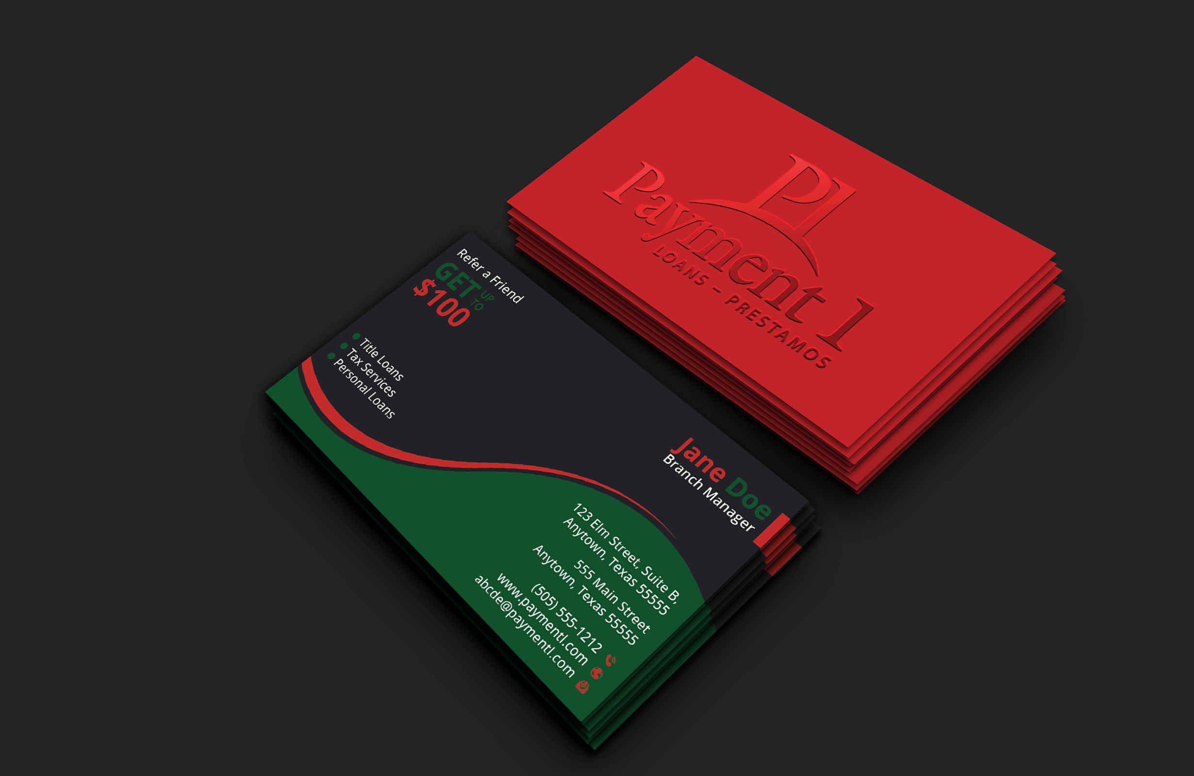 Business Card Design by DesignerShahadat for Payment 1 Financial | Design #32605384