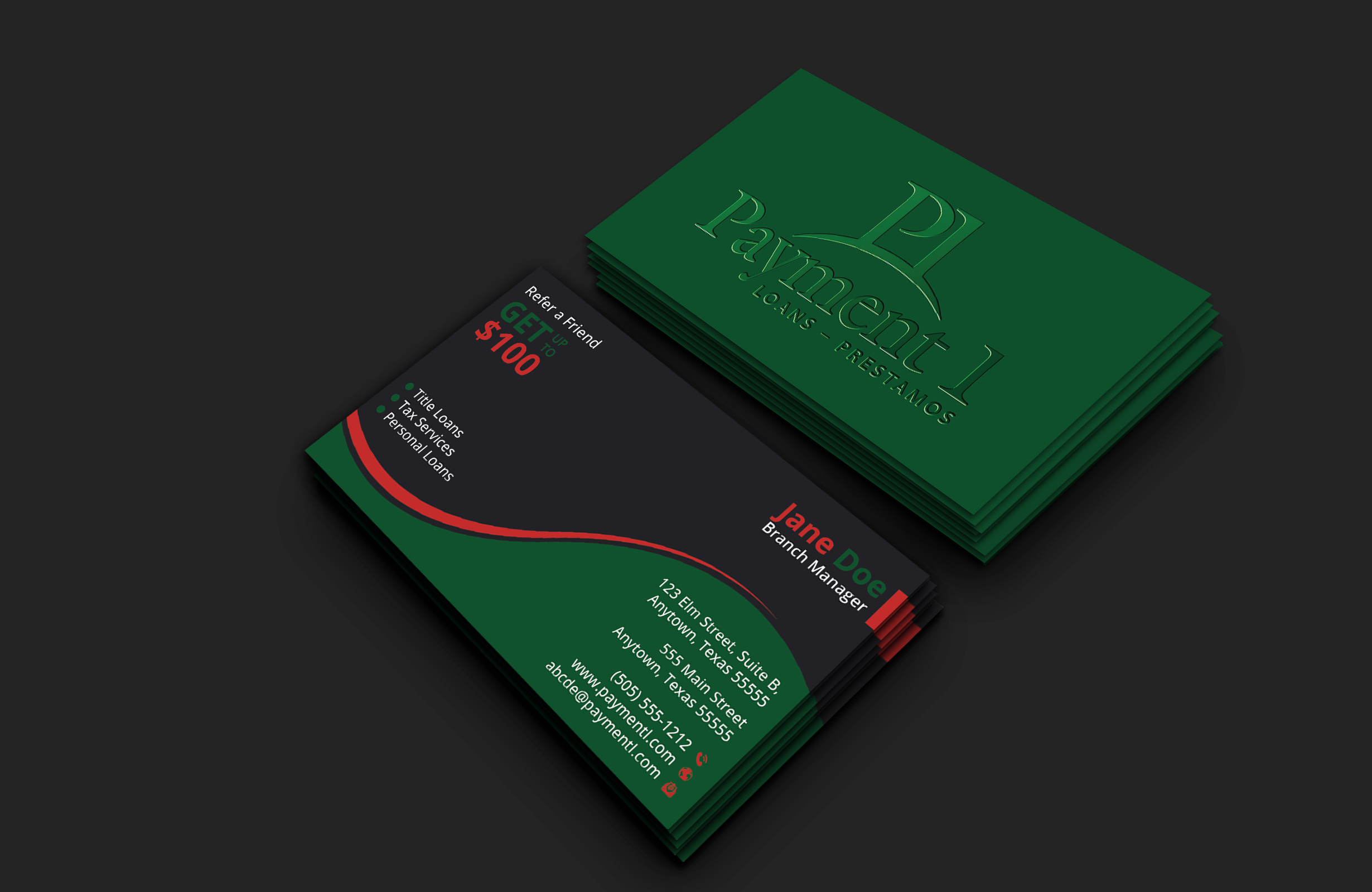 Business Card Design by DesignerShahadat for Payment 1 Financial | Design #32605385