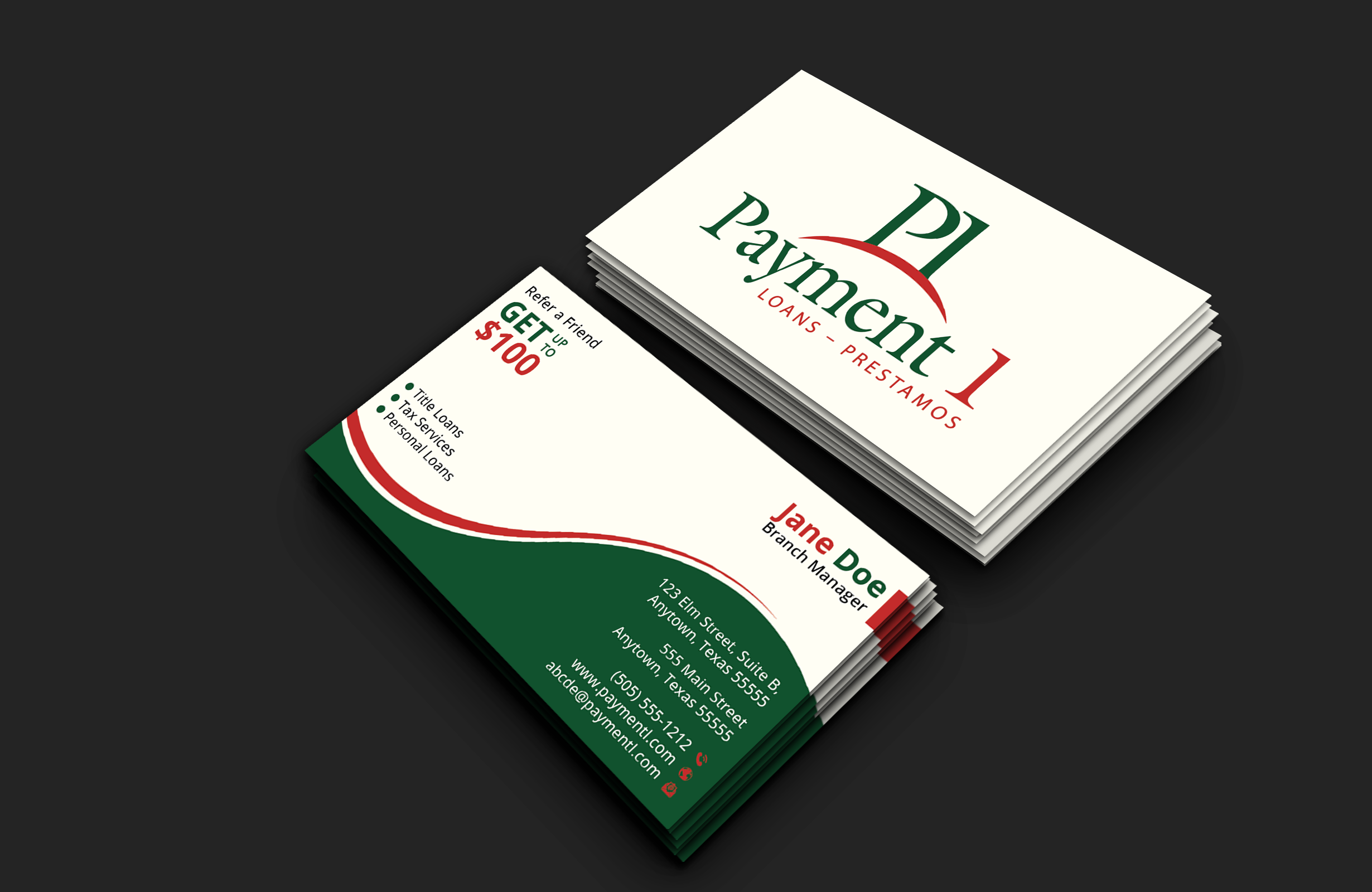Business Card Design by DesignerShahadat for Payment 1 Financial | Design #32605401
