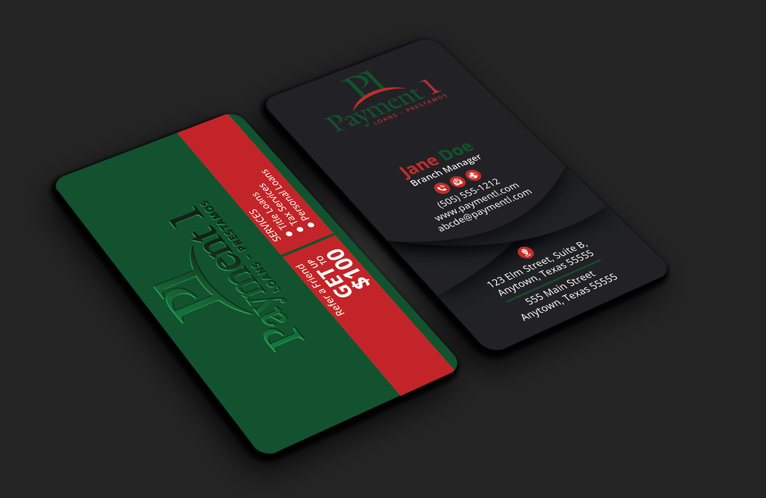 Business Card Design by DesignerShahadat for Payment 1 Financial | Design #32610654