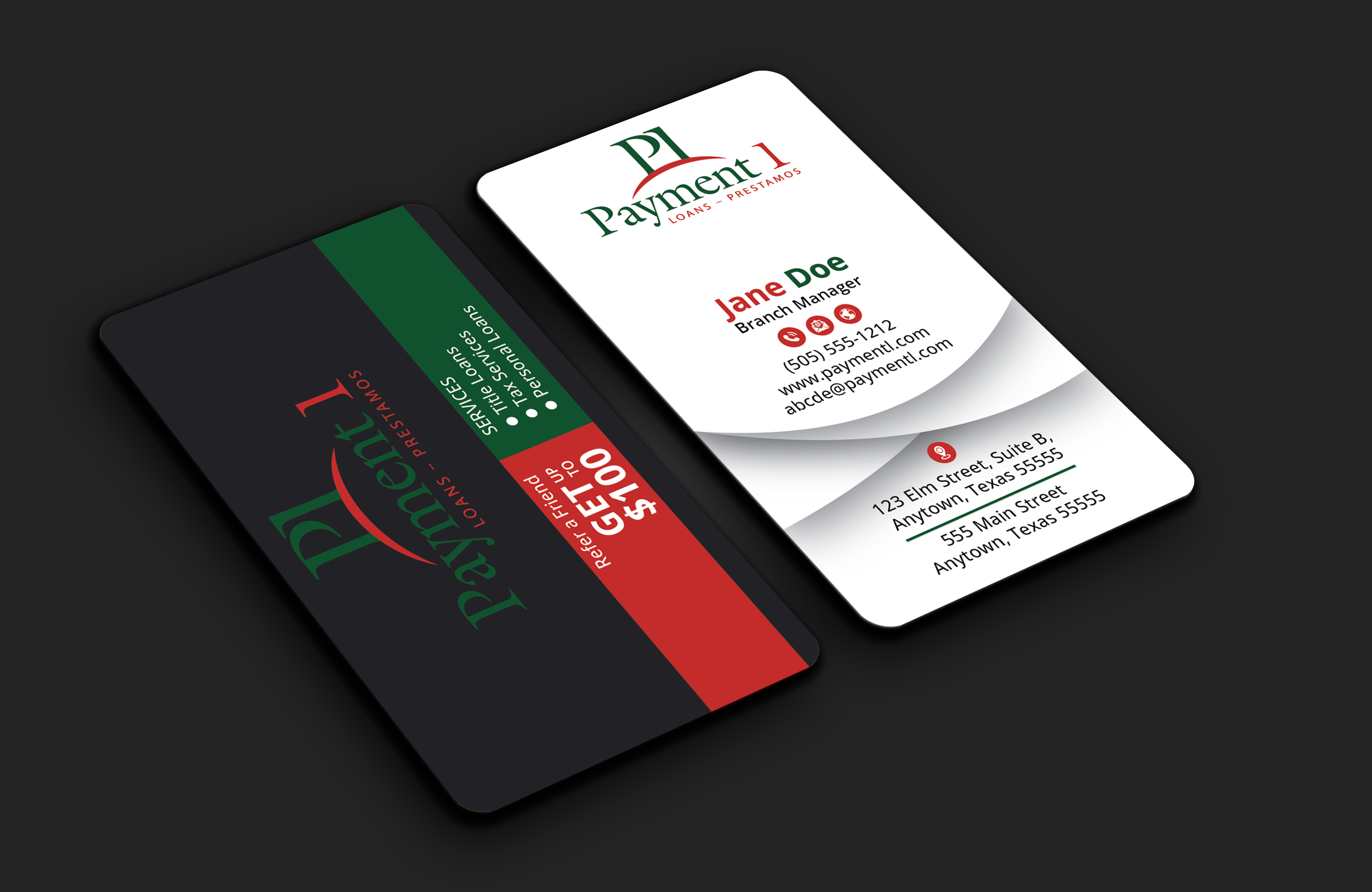 Business Card Design by DesignerShahadat for Payment 1 Financial | Design #32610655