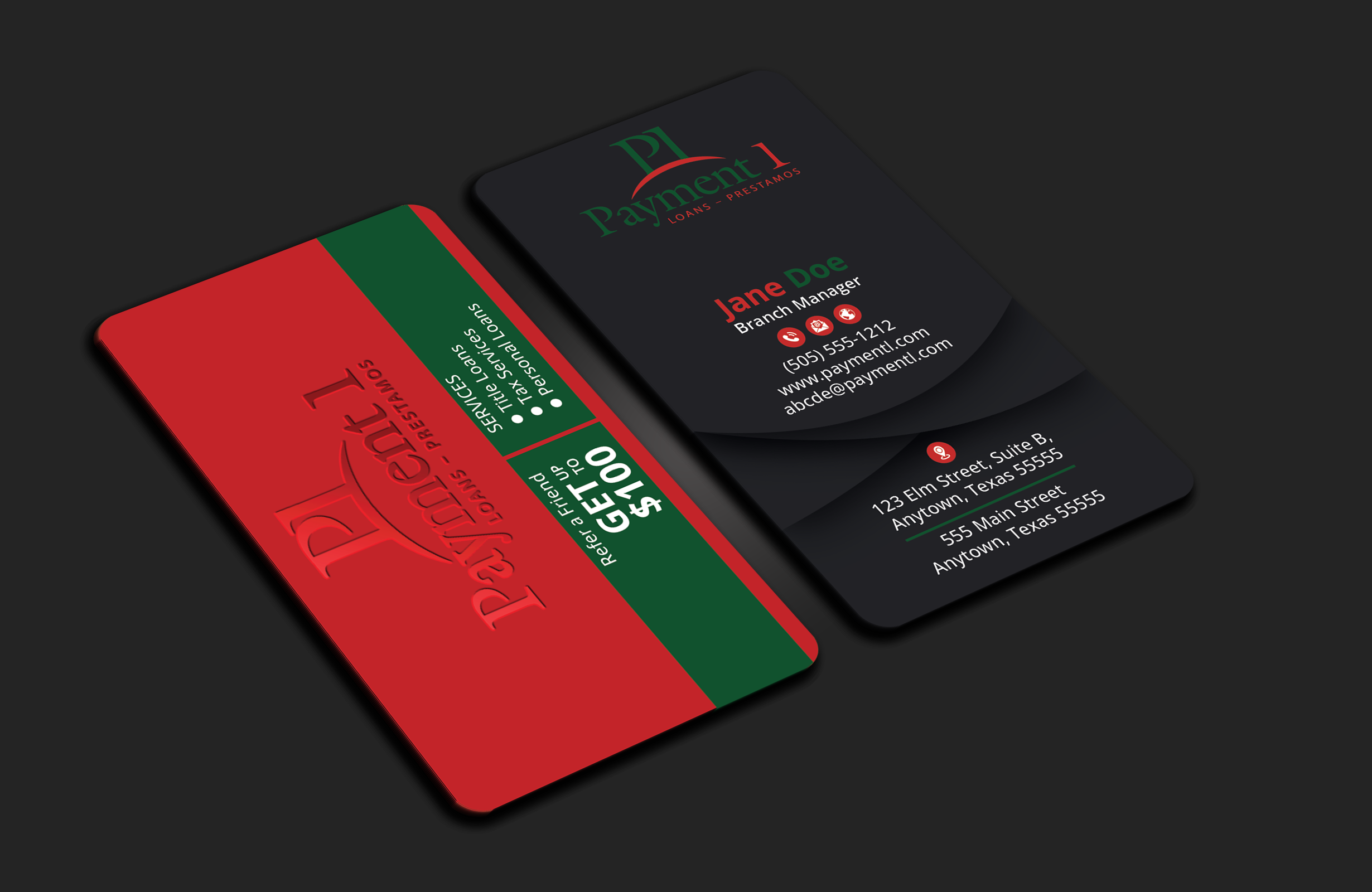 Business Card Design by DesignerShahadat for Payment 1 Financial | Design #32610661