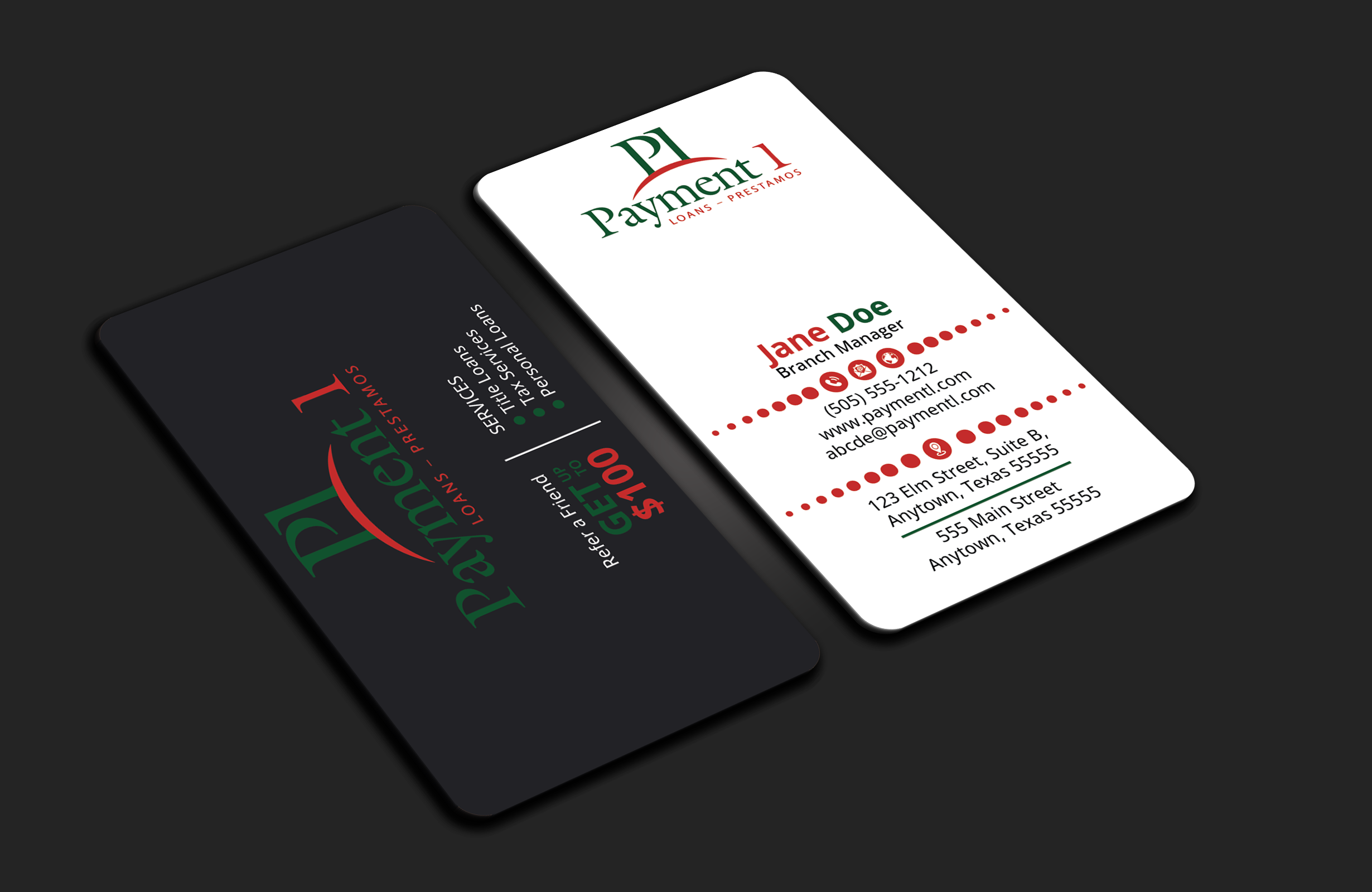 Business Card Design by DesignerShahadat for Payment 1 Financial | Design #32610711