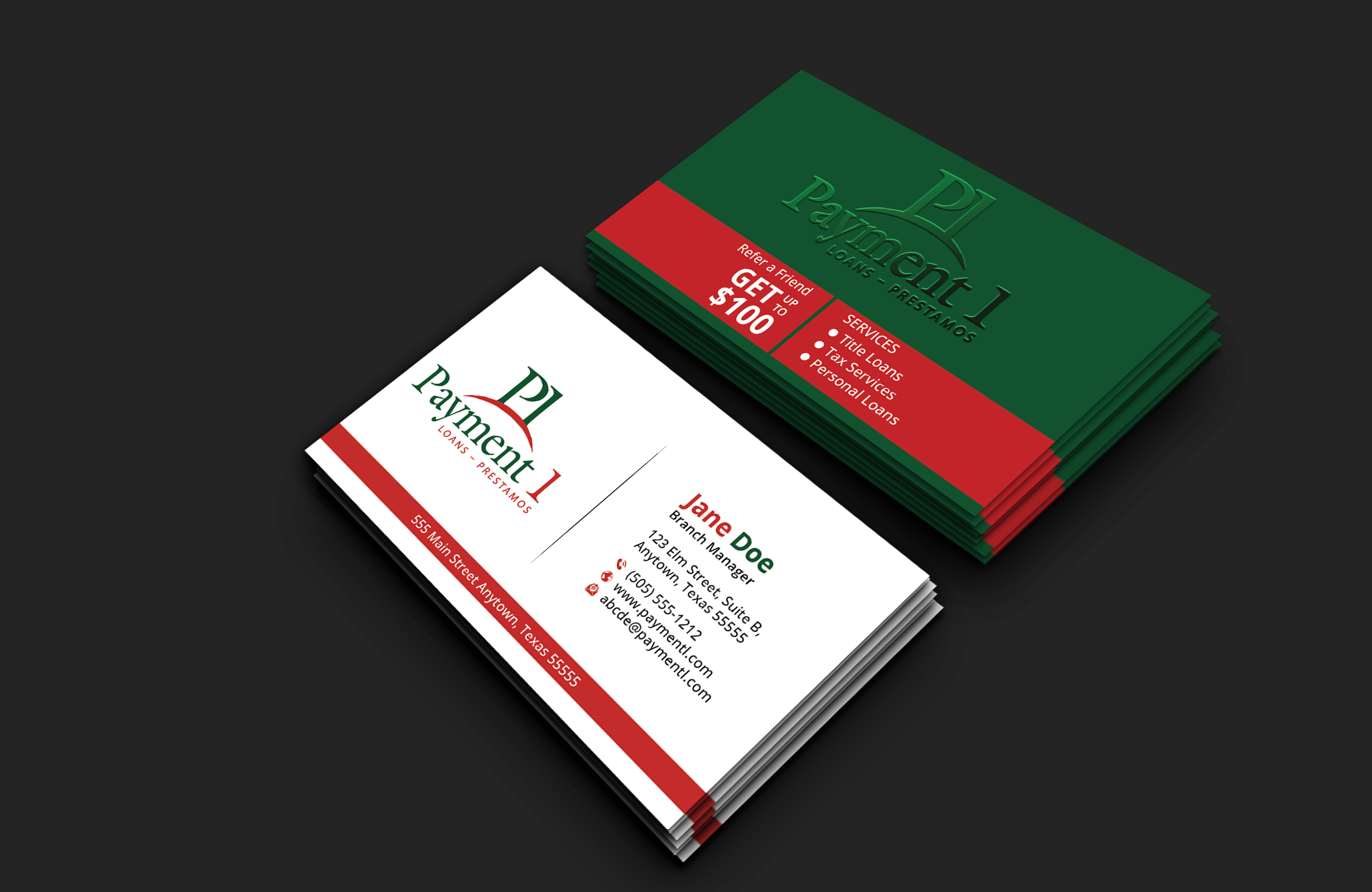Business Card Design by DesignerShahadat for Payment 1 Financial | Design #32610844