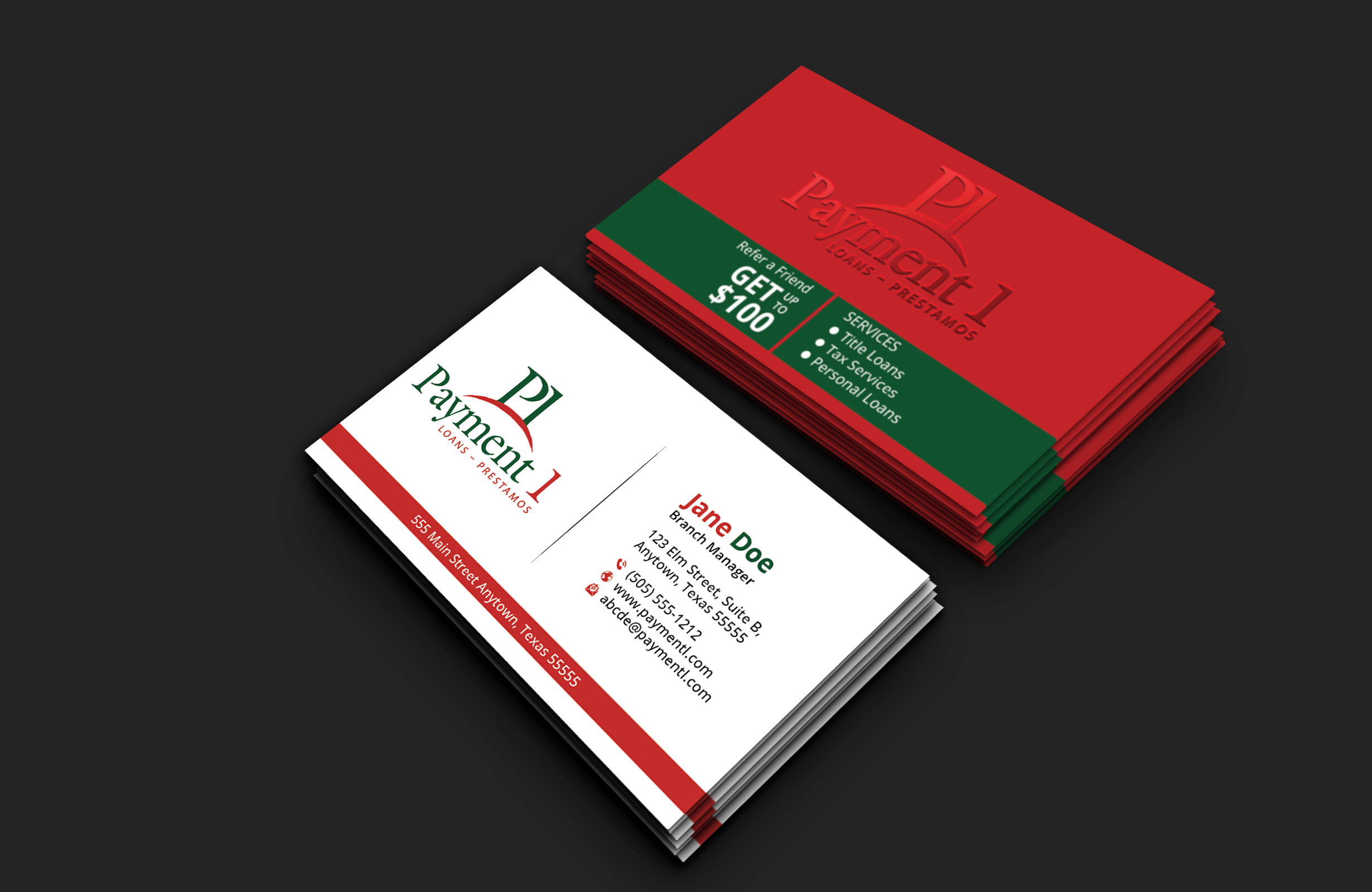 Business Card Design by DesignerShahadat for Payment 1 Financial | Design #32610845