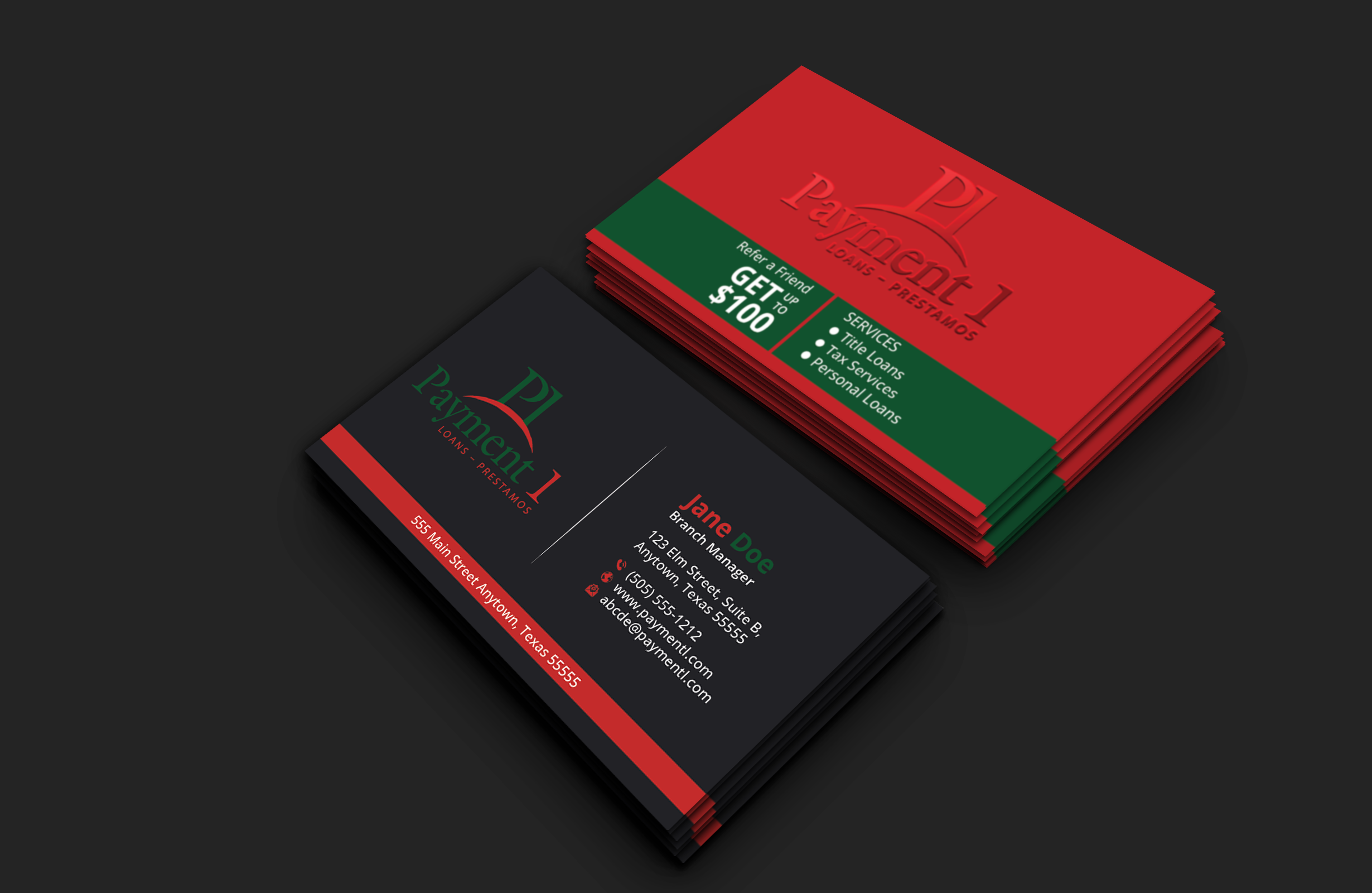 Business Card Design by DesignerShahadat for Payment 1 Financial | Design #32610846