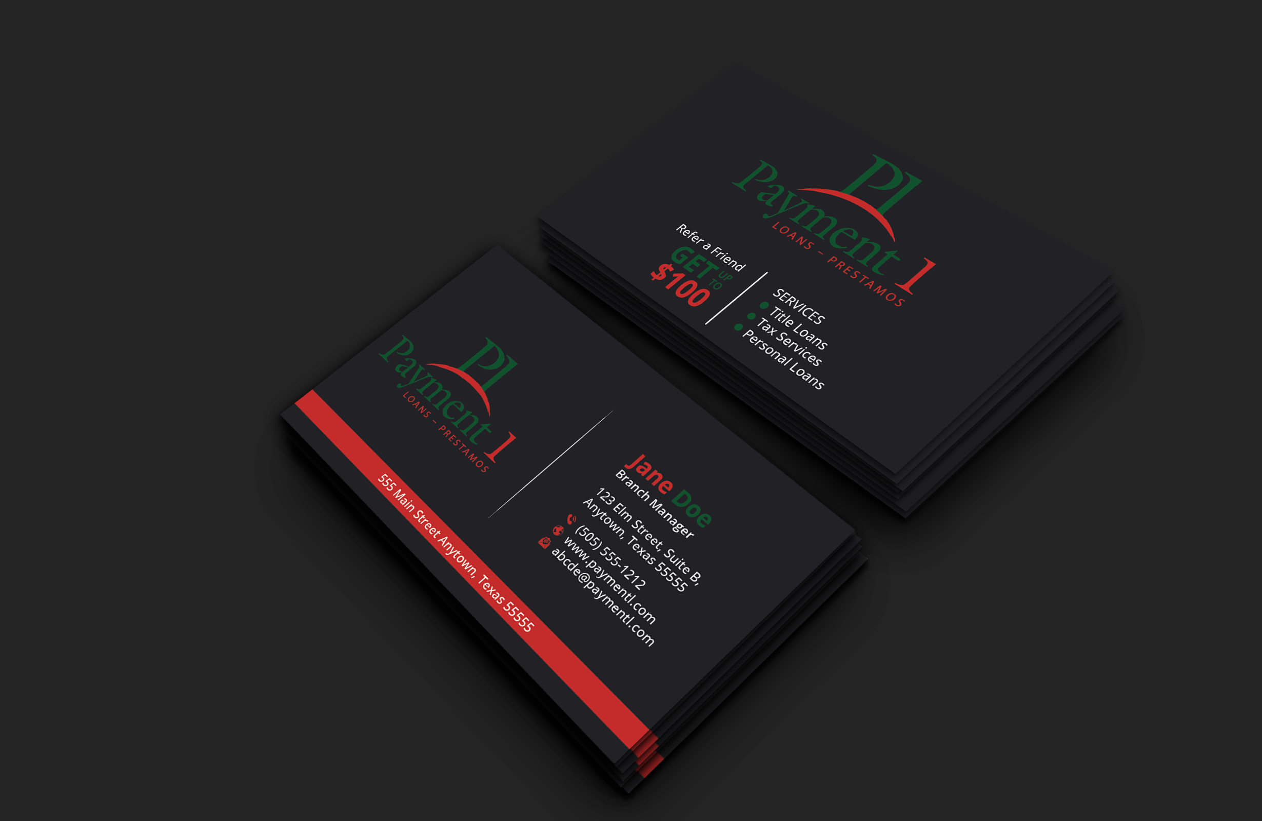 Business Card Design by DesignerShahadat for Payment 1 Financial | Design #32610847