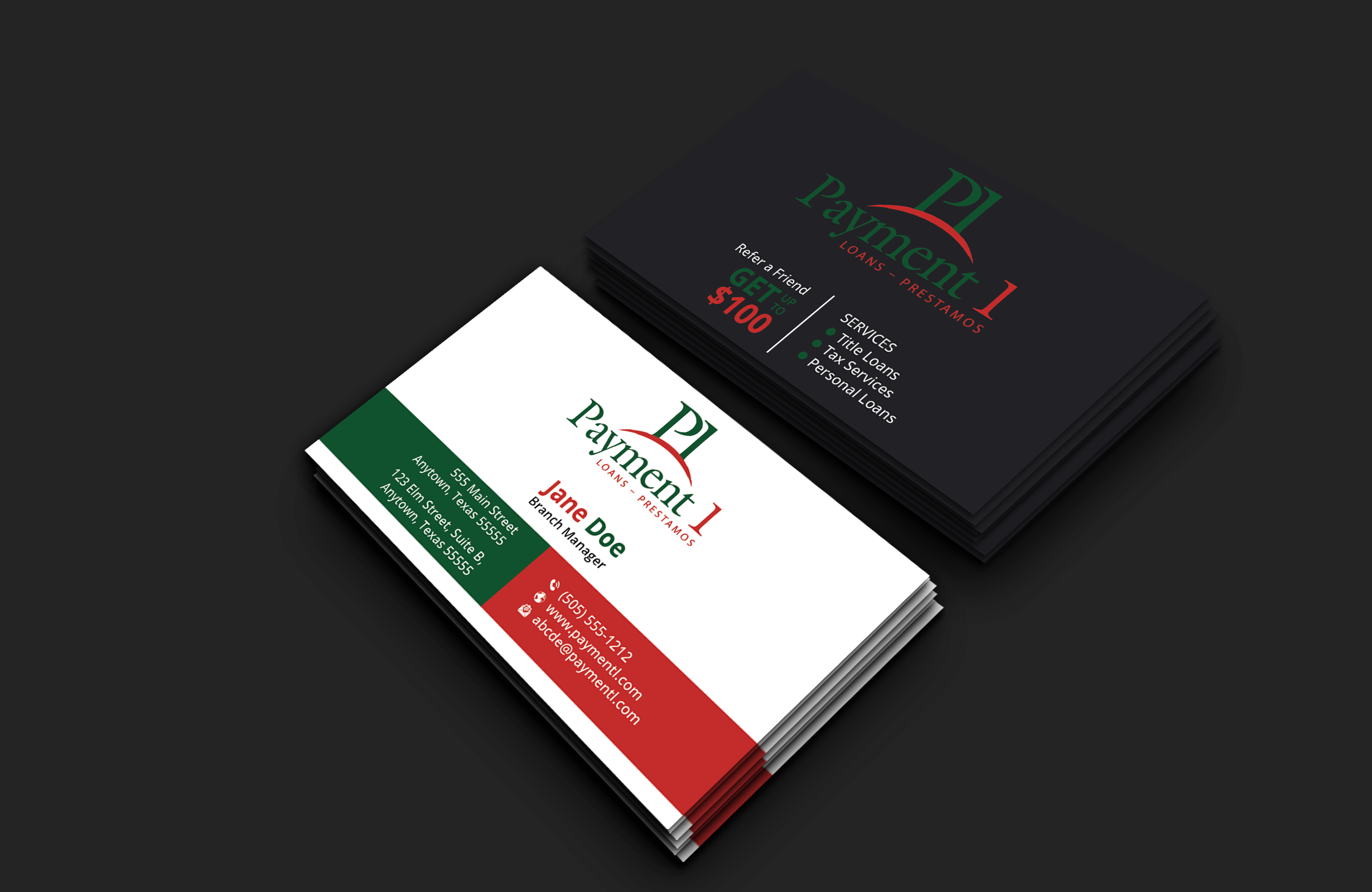 Business Card Design by DesignerShahadat for Payment 1 Financial | Design #32610850