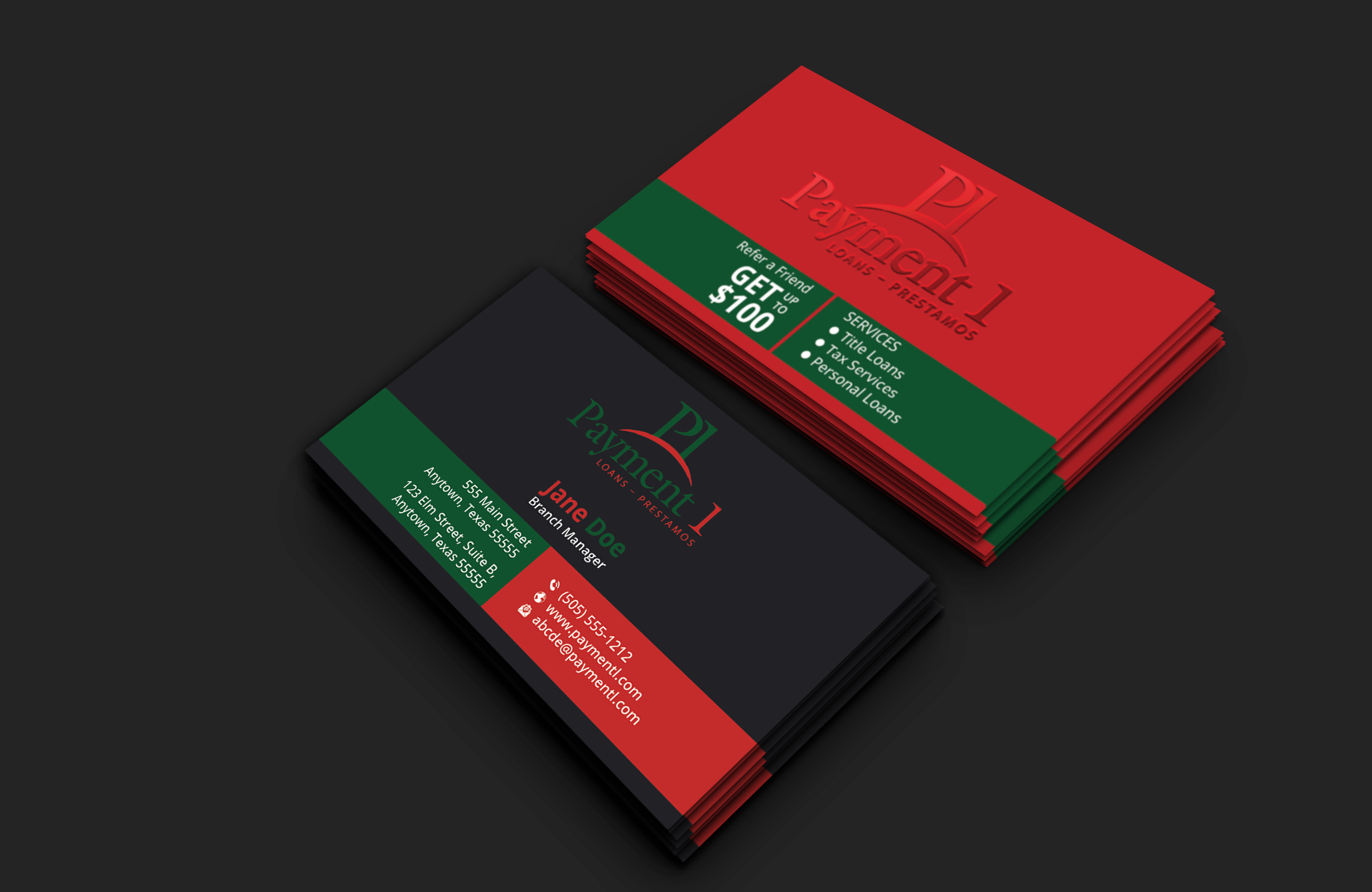Business Card Design by DesignerShahadat for Payment 1 Financial | Design #32610852