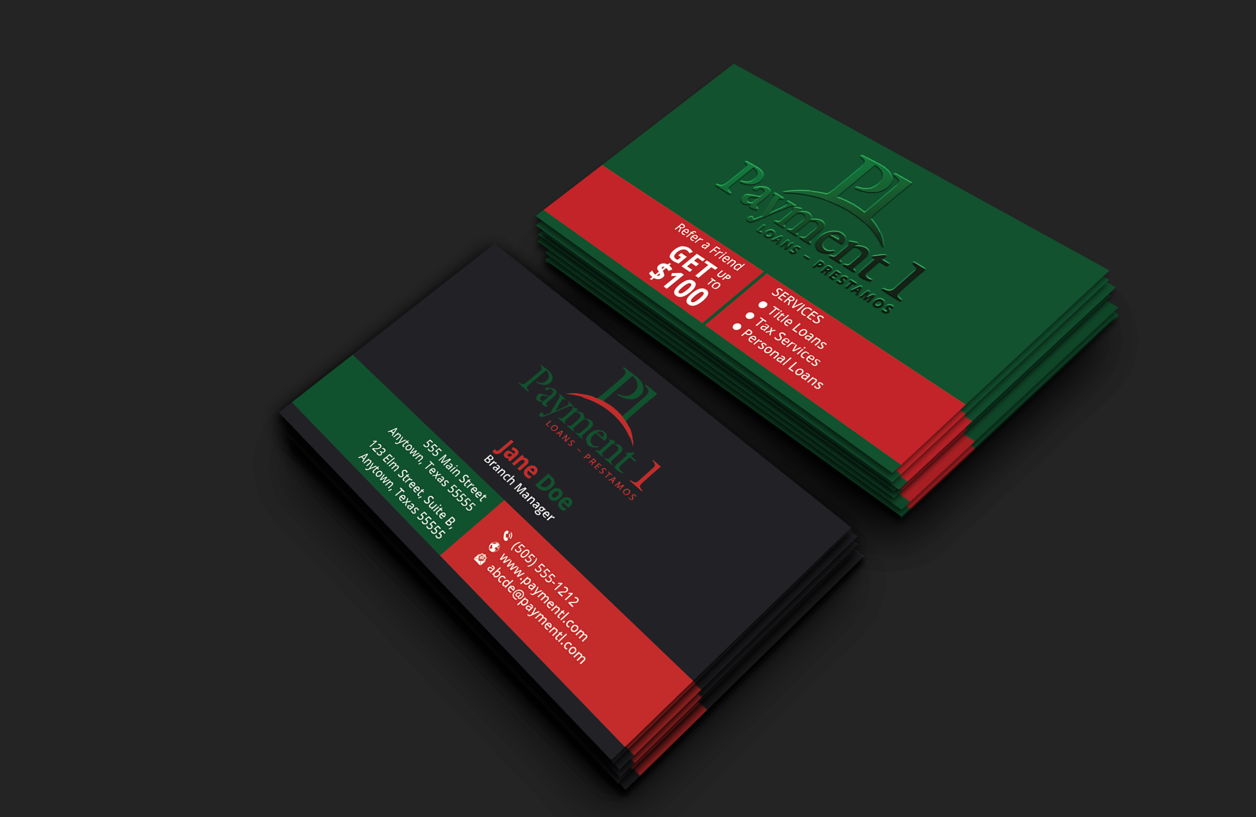 Business Card Design by DesignerShahadat for Payment 1 Financial | Design #32610853