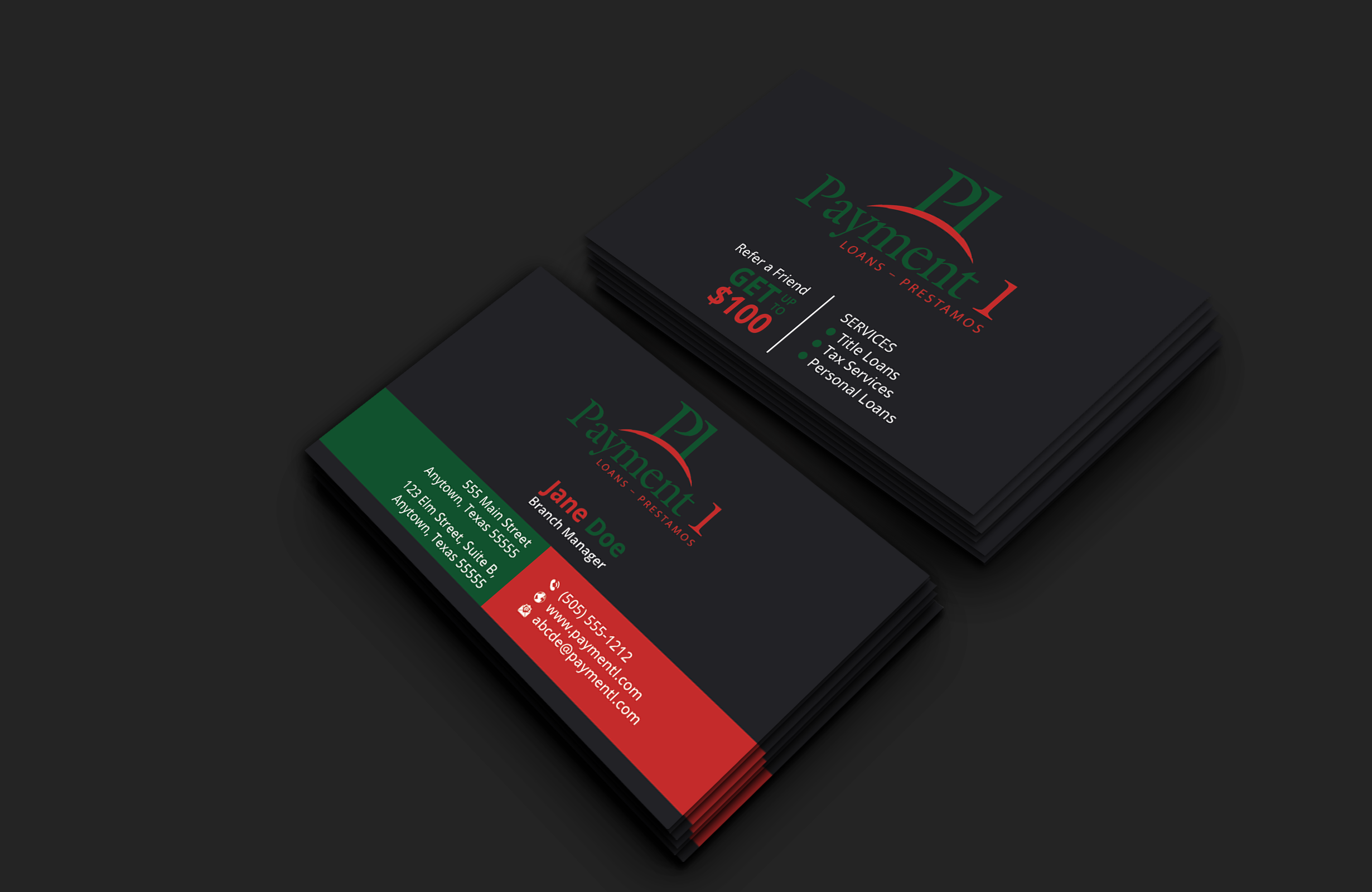 Business Card Design by DesignerShahadat for Payment 1 Financial | Design #32610854
