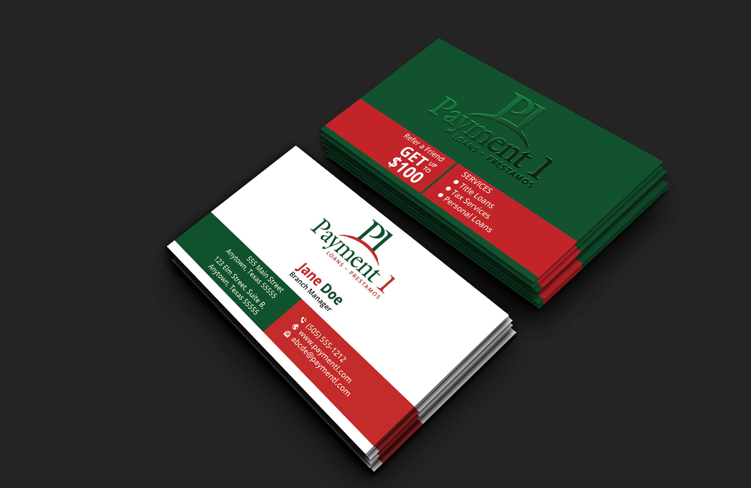 Business Card Design by DesignerShahadat for Payment 1 Financial | Design #32610856