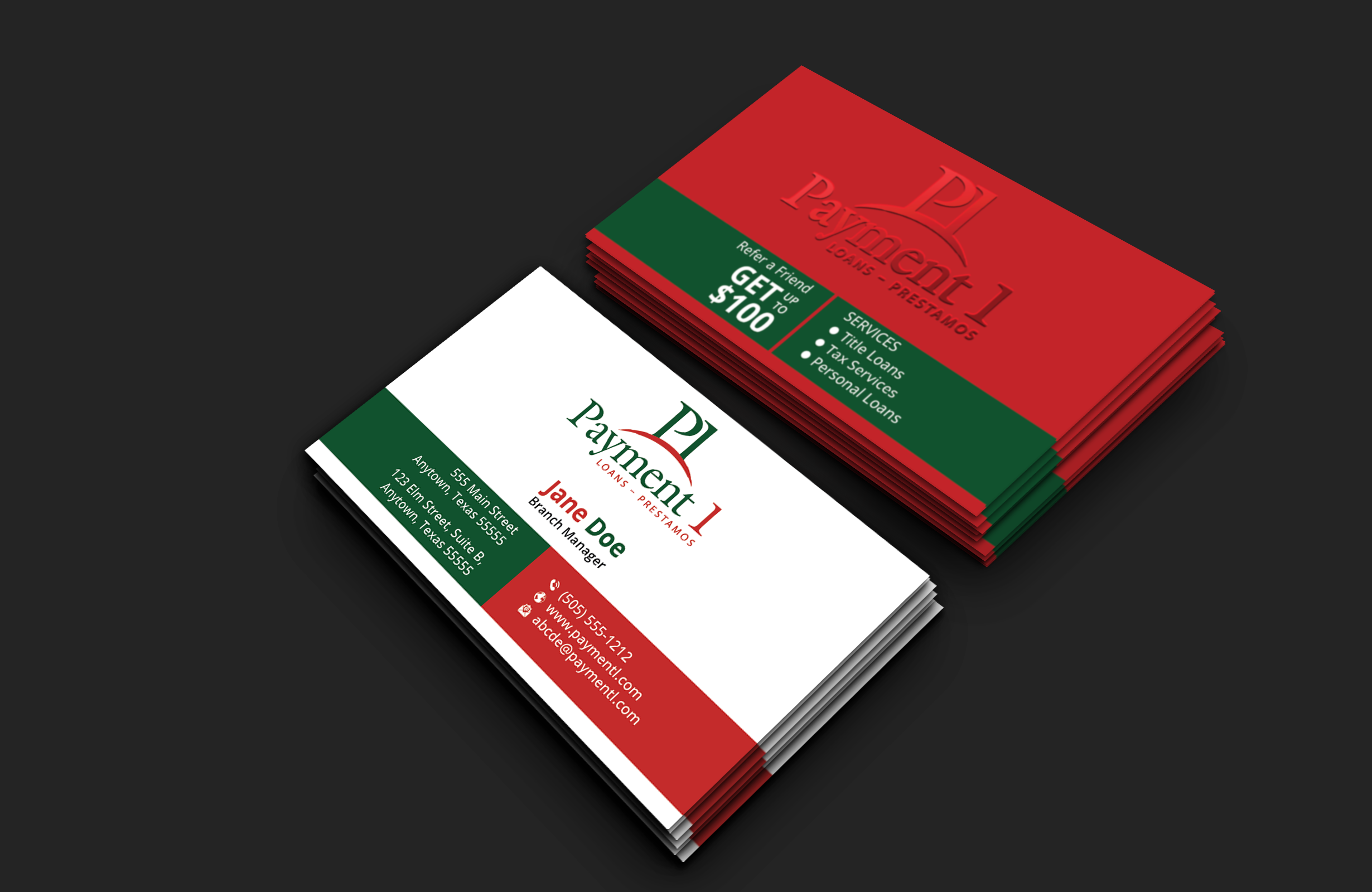 Business Card Design by DesignerShahadat for Payment 1 Financial | Design #32610857