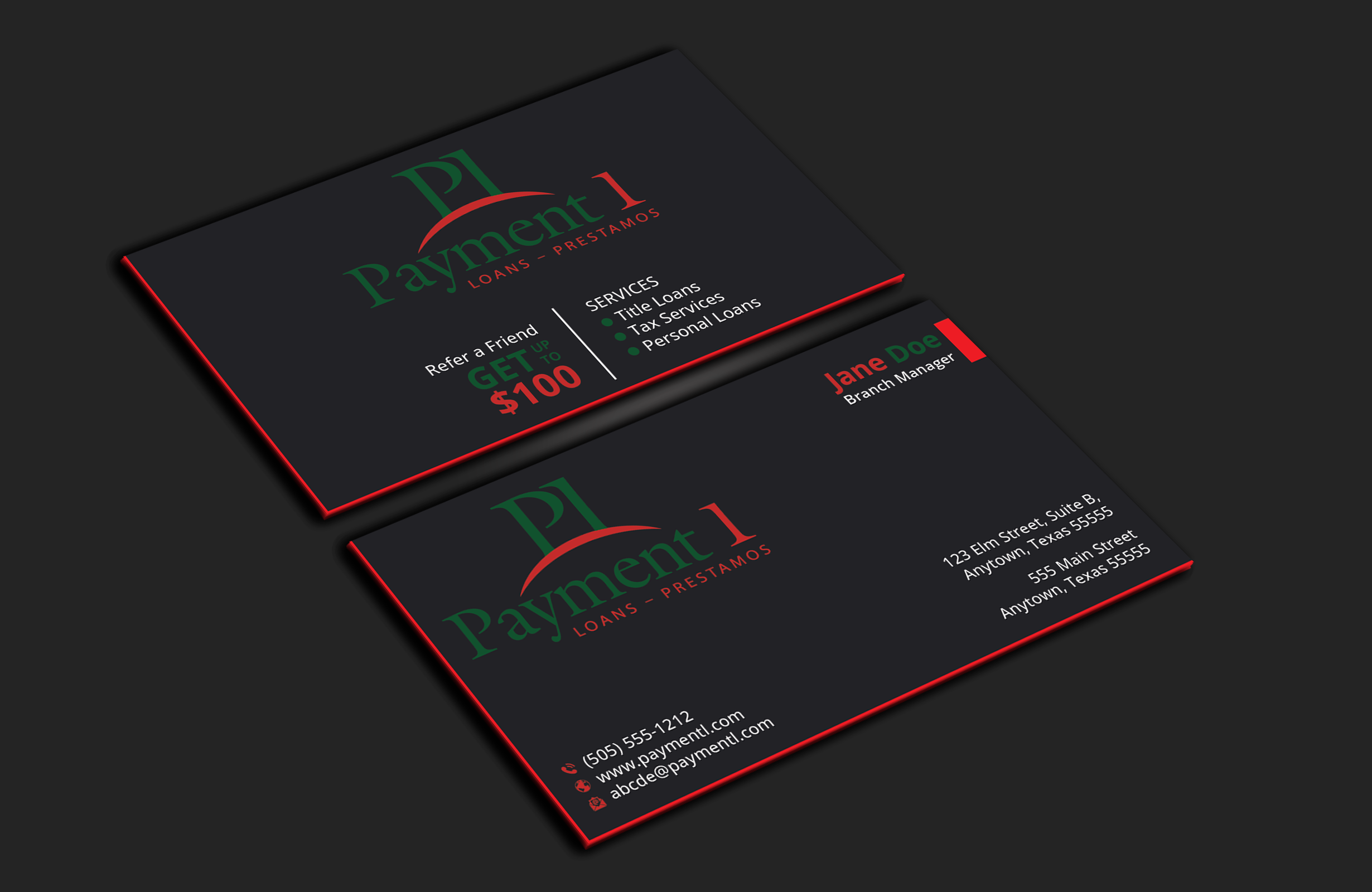 Business Card Design by DesignerShahadat for Payment 1 Financial | Design #32610859