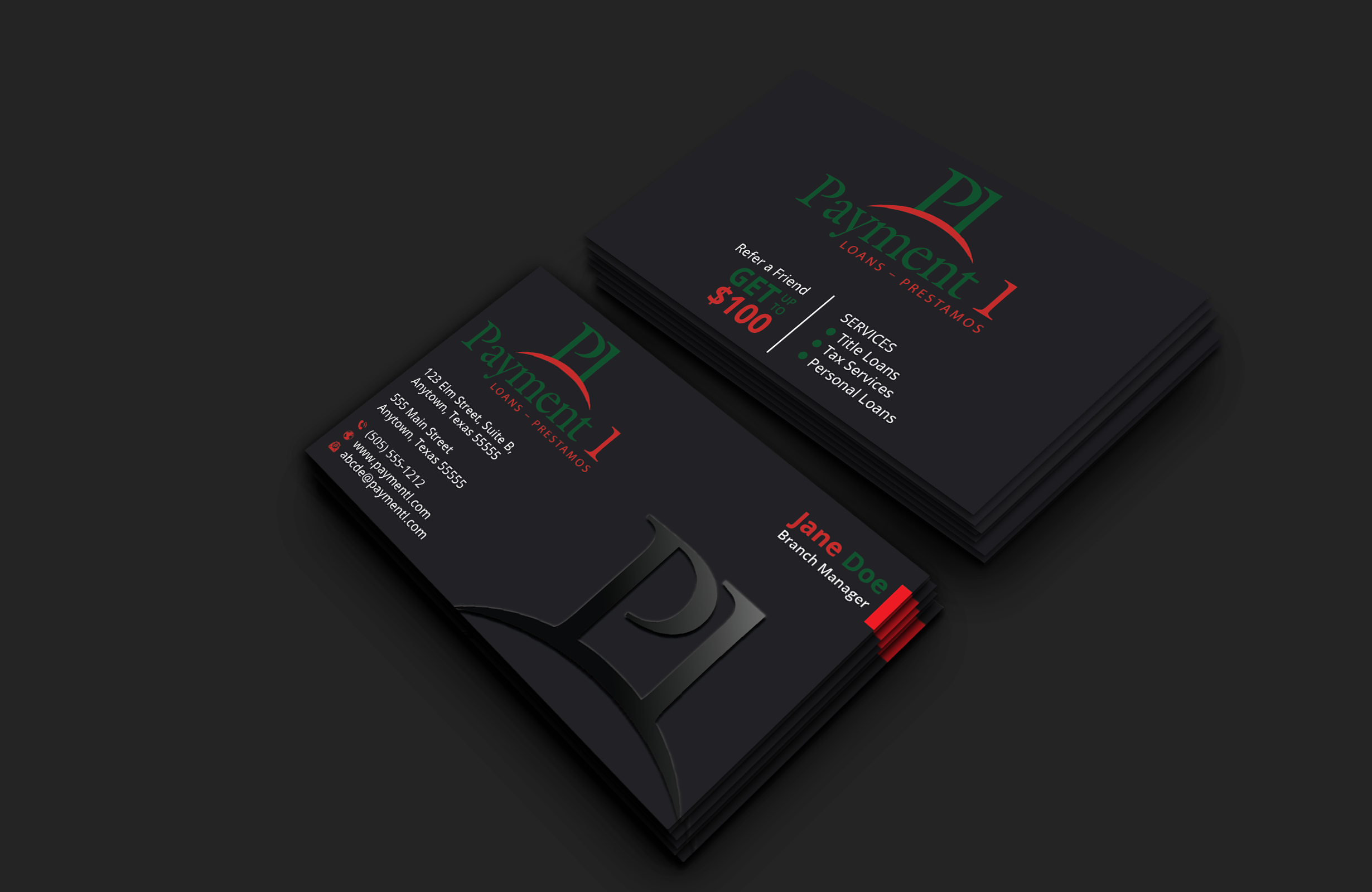 Business Card Design by DesignerShahadat for Payment 1 Financial | Design #32610870