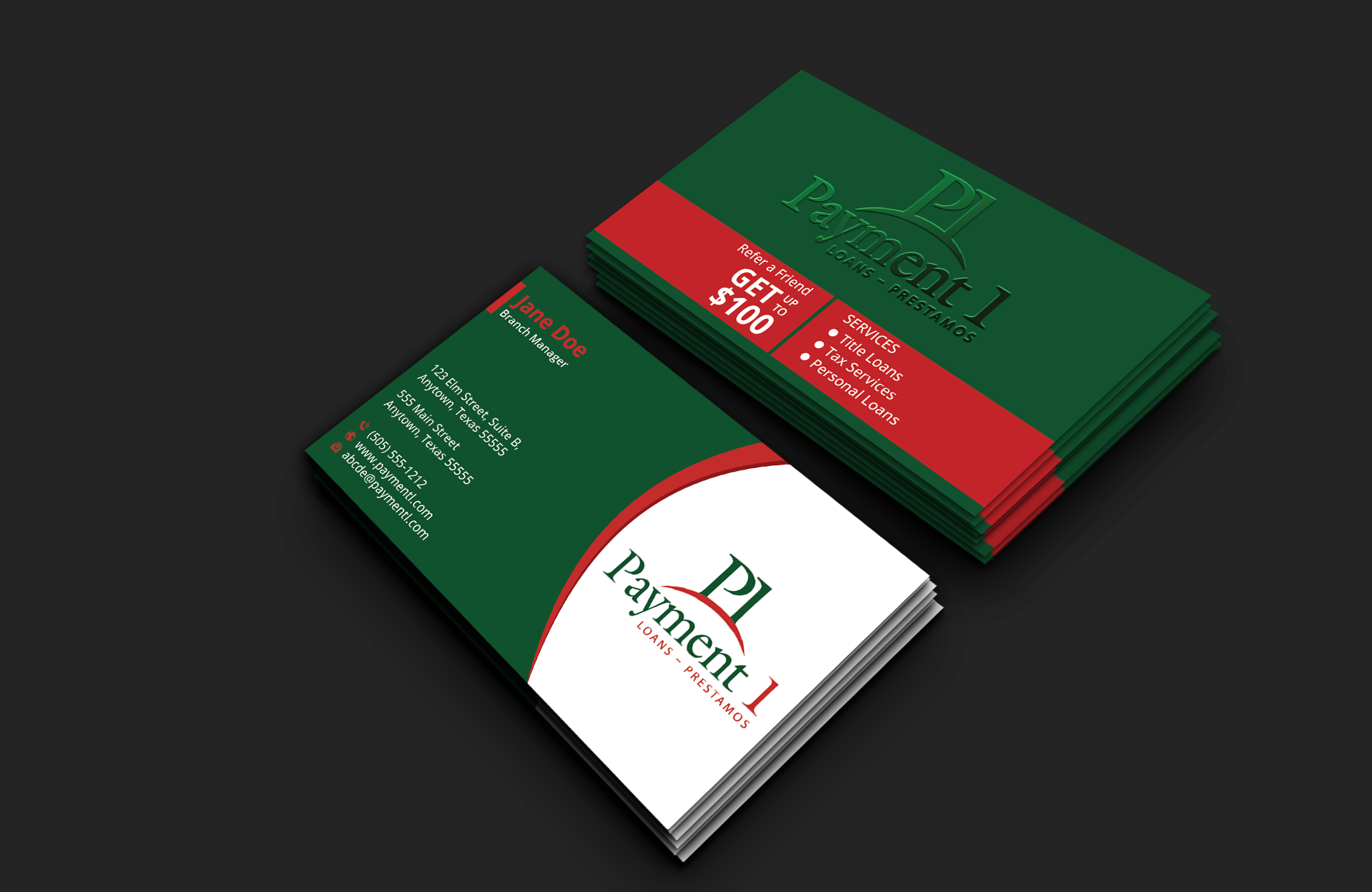 Business Card Design by DesignerShahadat for Payment 1 Financial | Design #32610973