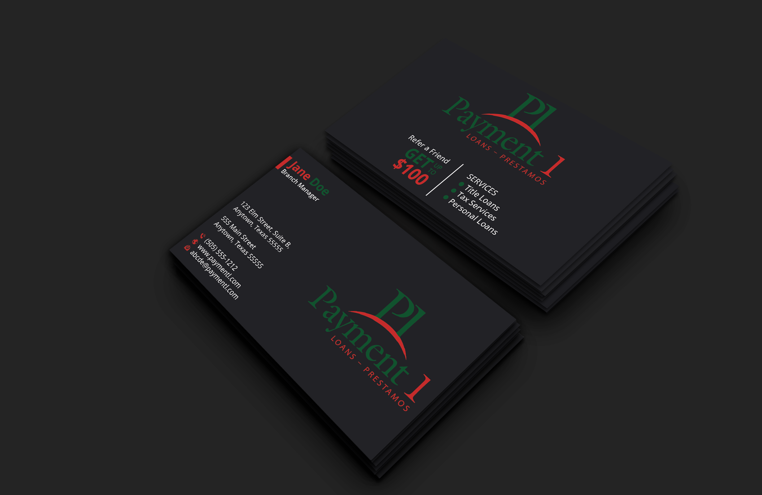 Business Card Design by DesignerShahadat for Payment 1 Financial | Design #32610994