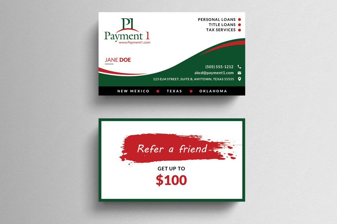 Visitenkarten-Design von  Artman für Payment 1 Financial | Design #32917634