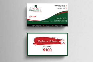 Business Card Design by  Artman for Payment 1 Financial | Design: #32917634