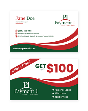 Business Card Design by Krold IT Solutions for Payment 1 Financial | Design: #32909789