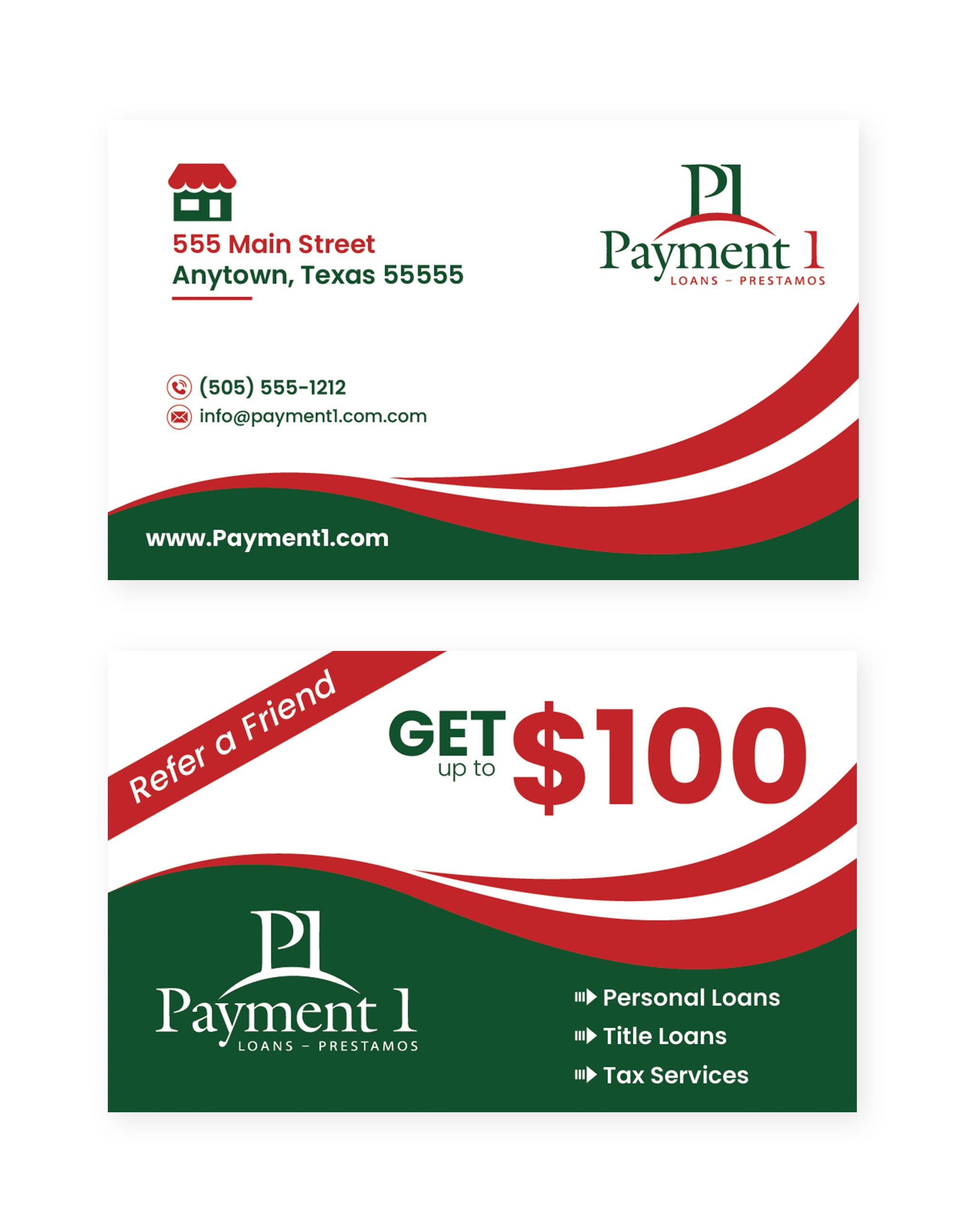 Visitenkarten-Design von Krold IT Solutions für Payment 1 Financial | Design #32909790