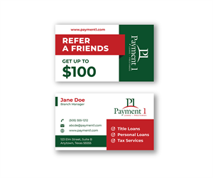 Business Card Design by sumdes for Payment 1 Financial | Design: #32865306