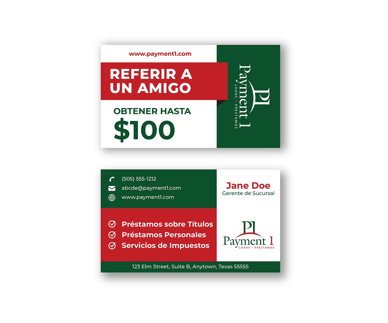 Diseño de Tarjeta de Presentación por sumdes para Payment 1 Financial | Diseño #32865540