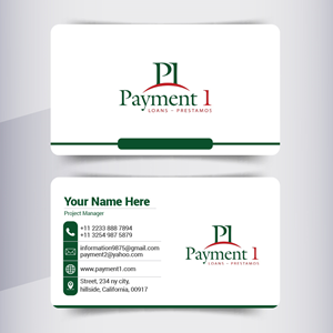 Business Card Design by Nurjahan for Payment 1 Financial | Design #33032266