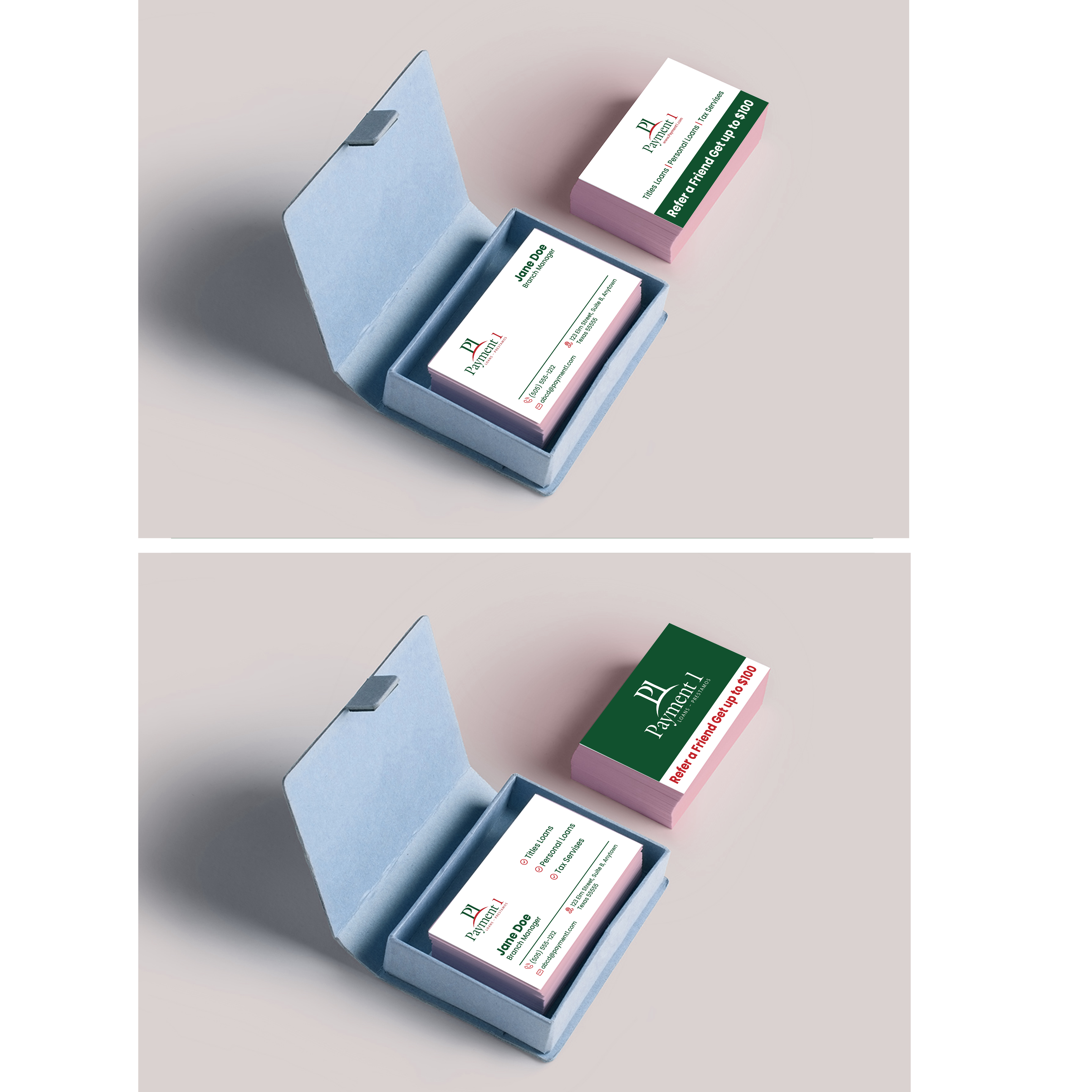 Business Card Design by DESIGN ZONE for Payment 1 Financial | Design #32610583