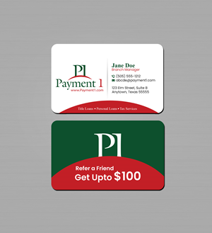 Business Card Design by Creations Box 2015 for Payment 1 Financial | Design: #32596213