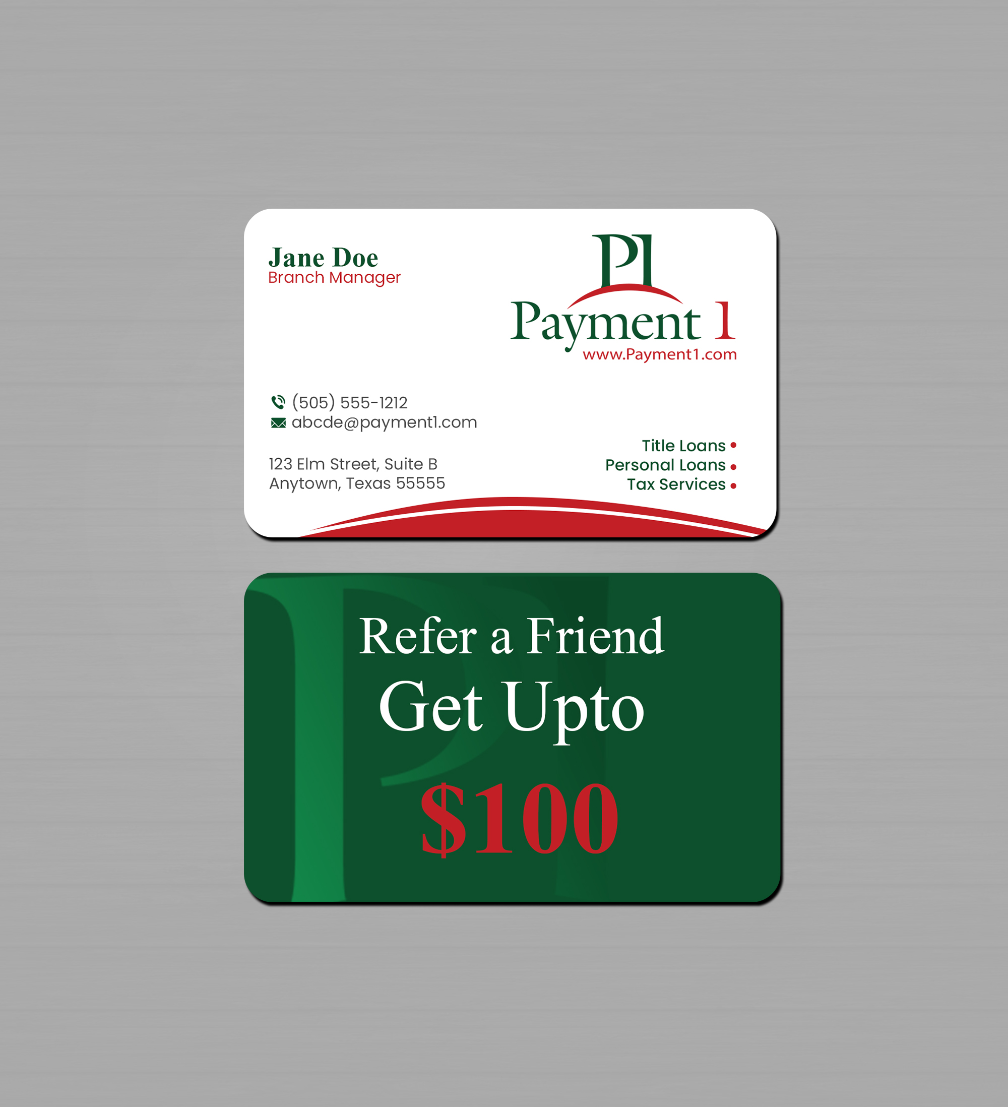 Business Card Design by Creations Box 2015 for Payment 1 Financial | Design #32596215