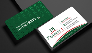 Diseño de Tarjeta de Presentación por Creations Box 2015 para Payment 1 Financial | Diseño: #32596218